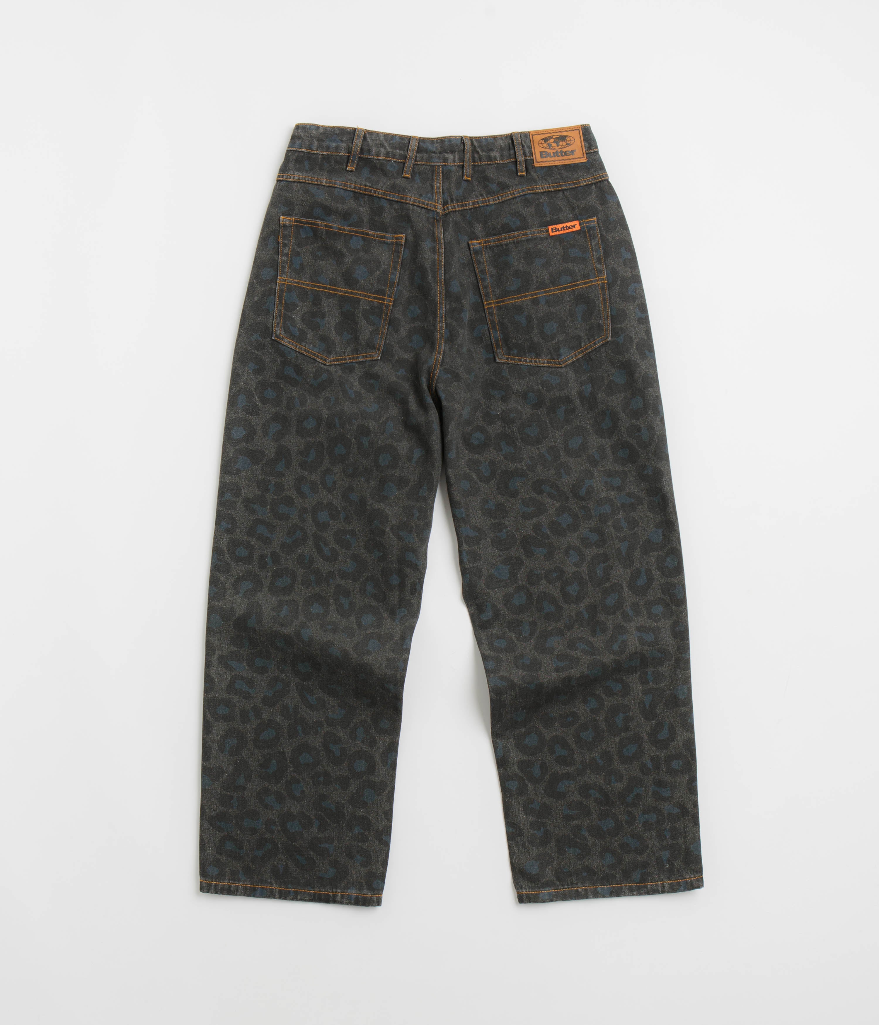 Butter Goods Leopard Print Black Jeans for Women - Stylish High Waist Skinny Denim Pants for Casual Wear and Night Out