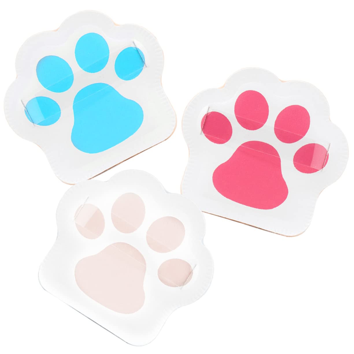 Minkissy 5-Piece Paw Shaped Powder Puff Set - Cute Claw Makeup Sponge for Face Powder, Blush & Setting Powder | Travel Size Cosmetic Tools (3pcs x 5) | Perfect for Daily Makeup, Touch-Ups & On-the-Go Beauty