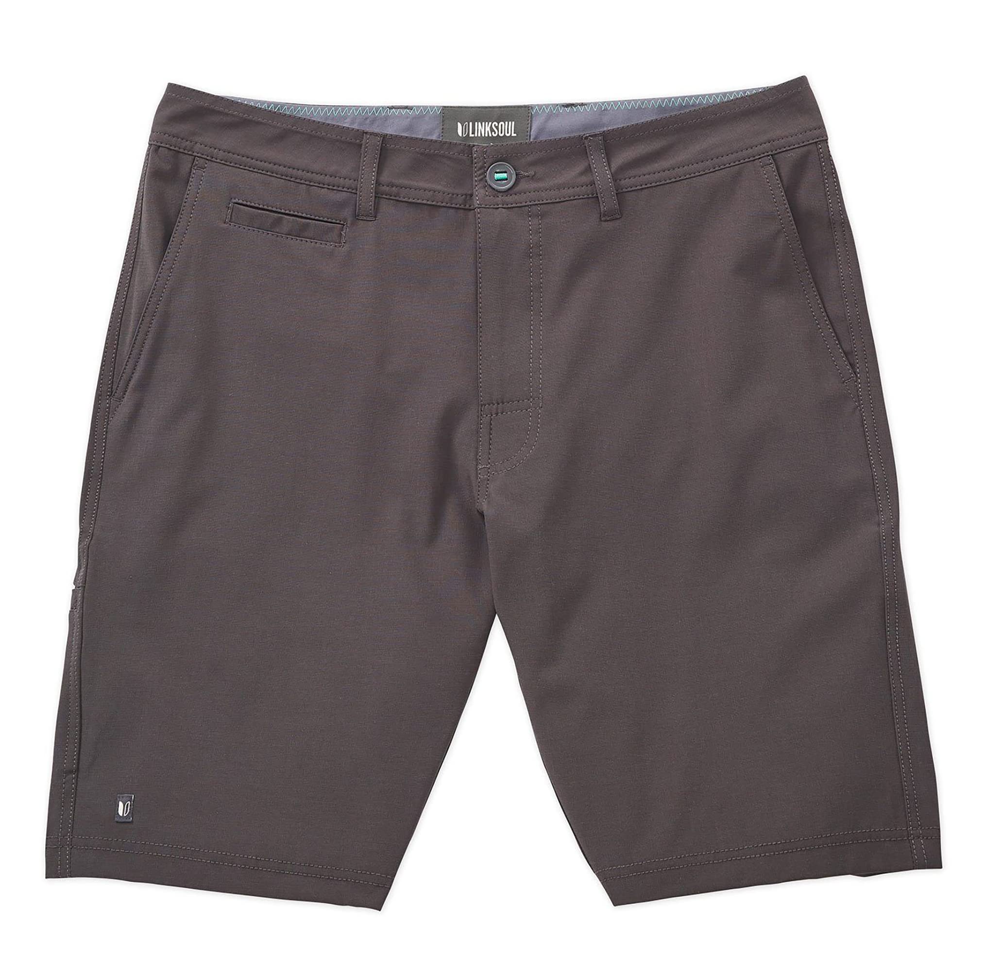 Linksoul Men's Solid Boardwalker Shorts - High Performance Casual Golf Apparel for Comfort & Style - Perfect for Golf, Travel & Outdoor Activities