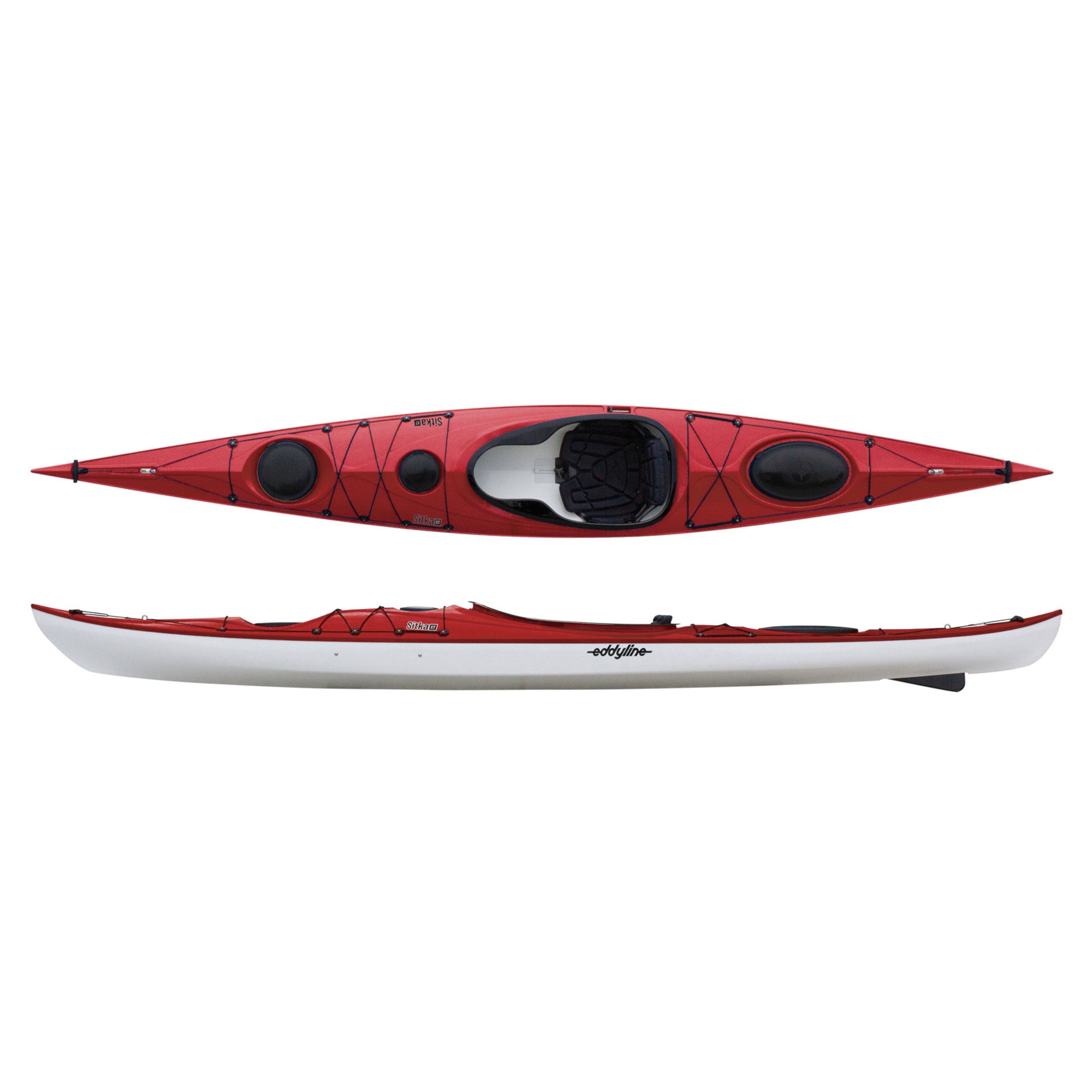Eddyline Sitka XT Kayak - Lightweight & Durable Touring Kayak for Lakes & Rivers | Perfect for Fishing, Camping & Outdoor Adventures