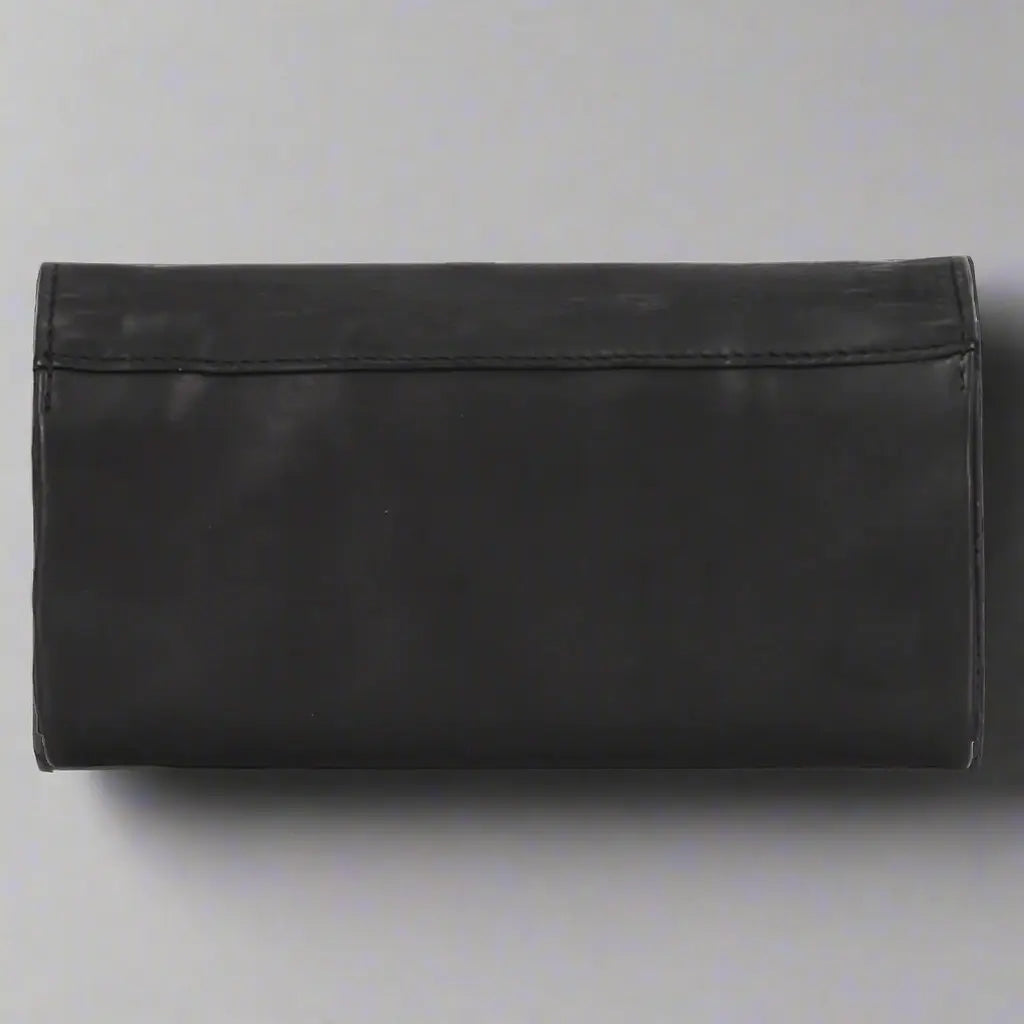 MET Women's Magnetic Closure Trifold Leather Wallet - Slim RFID Blocking Credit Card Holder for Everyday Use & Travel