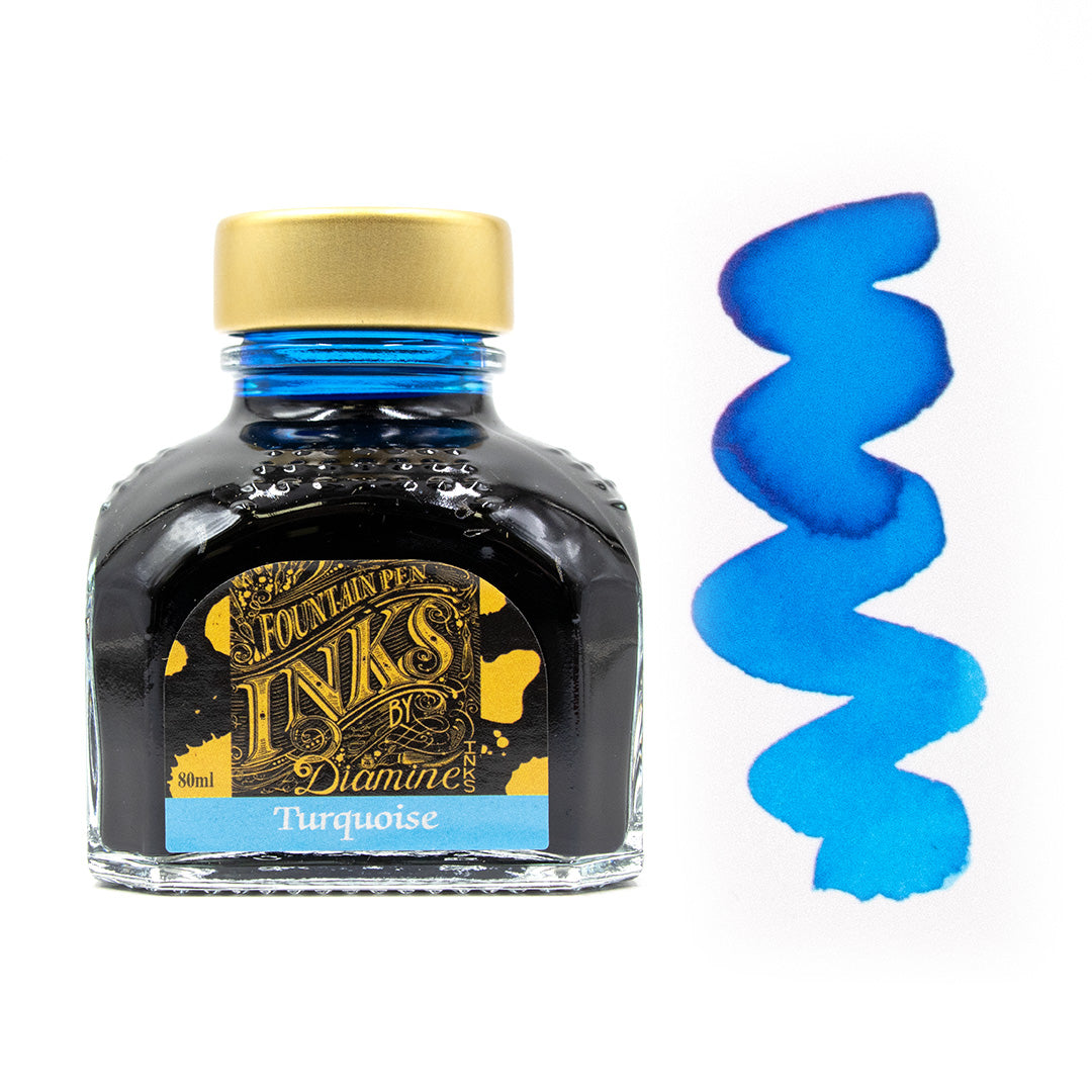 Premium Diamine Ink Bottle 80ml - Vibrant Fountain Pen Ink for Calligraphy, Journaling & Artistic Writing - Smooth Flow & Rich Colors