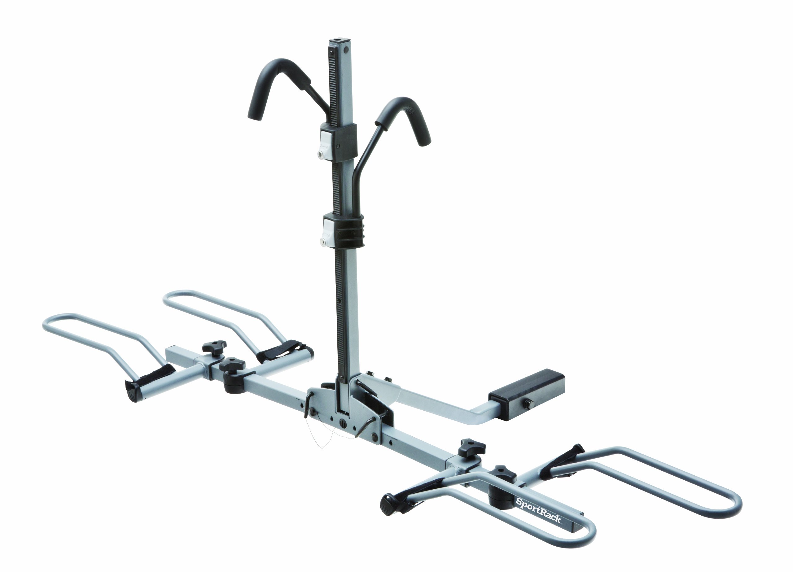SportRack SR2901LR 2-Bike Hitch Mount Rack with Locking System & Tilt Platform - Secure Grey Bicycle Carrier for SUVs, Trucks & Vans - Perfect for Road Trips, Camping & Outdoor Adventures