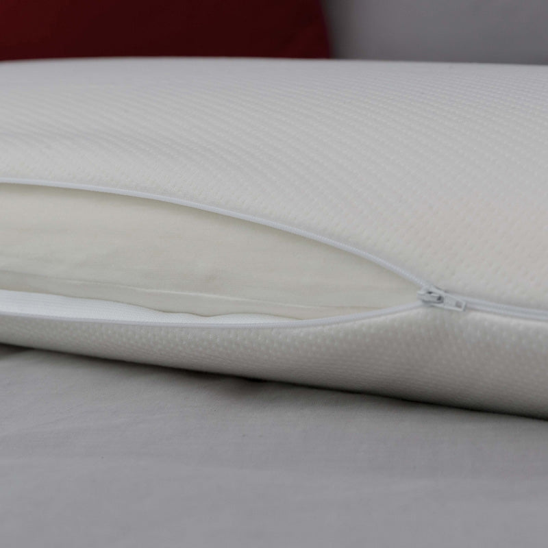 John Cotton Classic High Profile Memory Foam Pillow for Side & Back Sleepers - Orthopedic Neck Support Pillow for Pain Relief - Luxury Cooling Gel Pillow for Bed & Travel Use