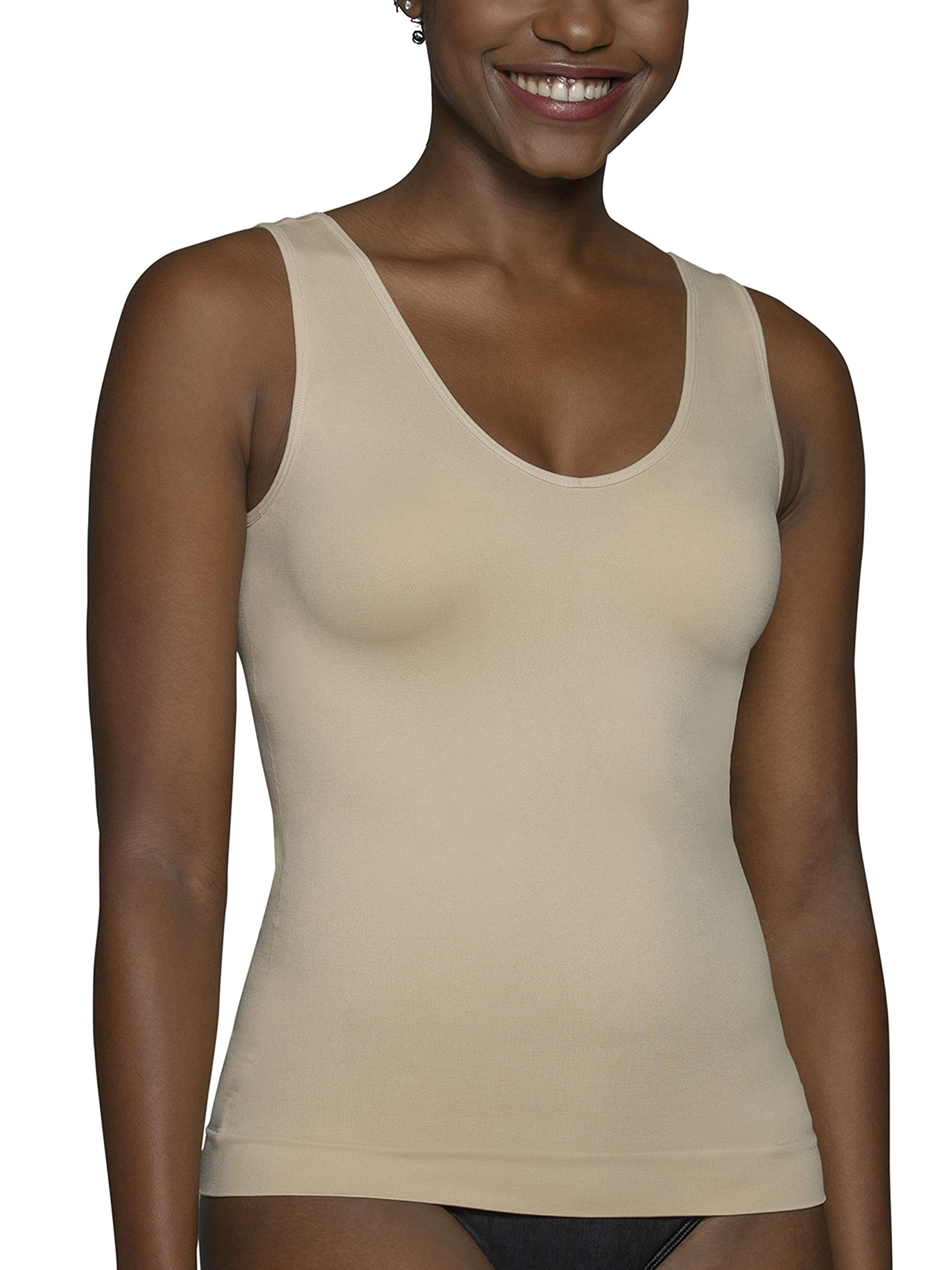 Vanity Fair Women's Camisole Tops - Soft Stretch Everyday Layering Tank Tops for Women | Perfect Under Blazers, Cardigans & Summer Outfits