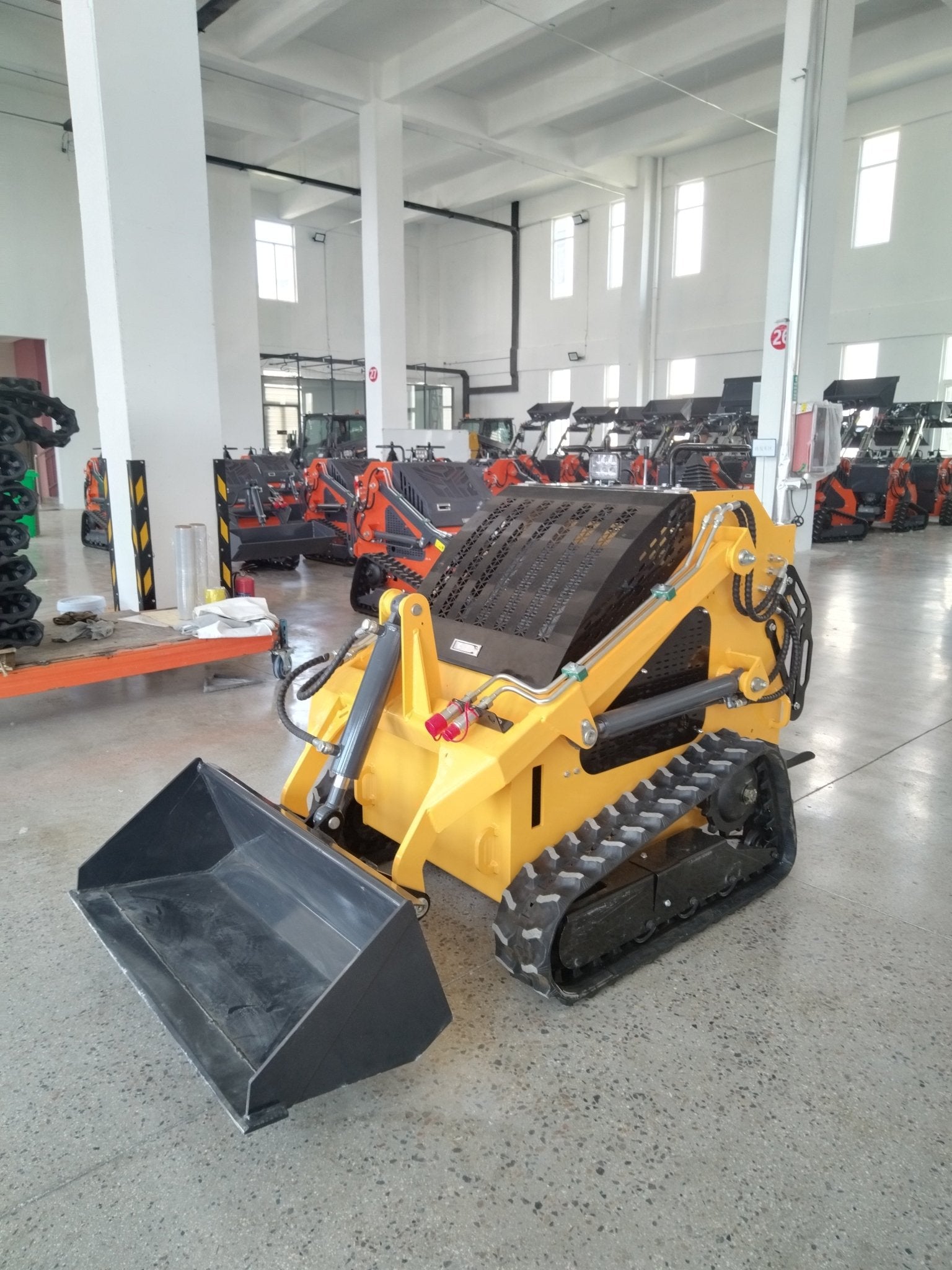 Heavy Duty Mini Skid Steer Tracked Compact Loader - T380 & T460 Models for Construction, Landscaping & Farm Work | Durable Compact Loader for Tight Spaces & Rough Terrain