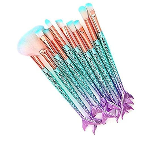AVTY 10-Piece Professional Makeup Brush Set for Foundation, Blush & Contouring - Perfect for Everyday Makeup & Travel