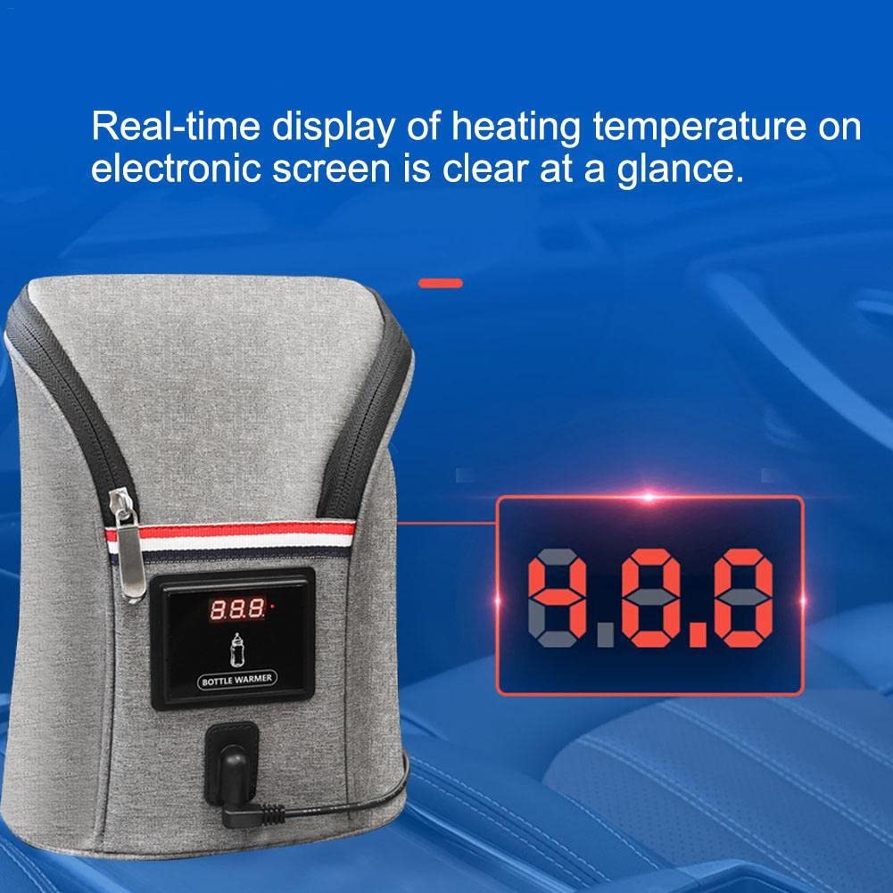Portable USB Baby Bottle Warmer & Food Heater - Travel Car Dehydrator for Milk, Infant Feeding & Insulation | Perfect for Driving, Road Trips & On-the-Go Parents