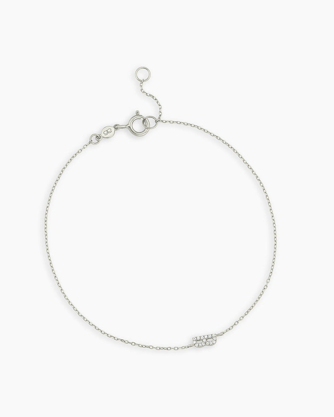 Diamond Pavé Alphabet Bracelet - Personalized Initial Letter Bracelet for Women, Sterling Silver or Gold Plated, Elegant Gift for Birthday, Anniversary, Valentine's Day | Perfect for Everyday Wear & Special Occasions