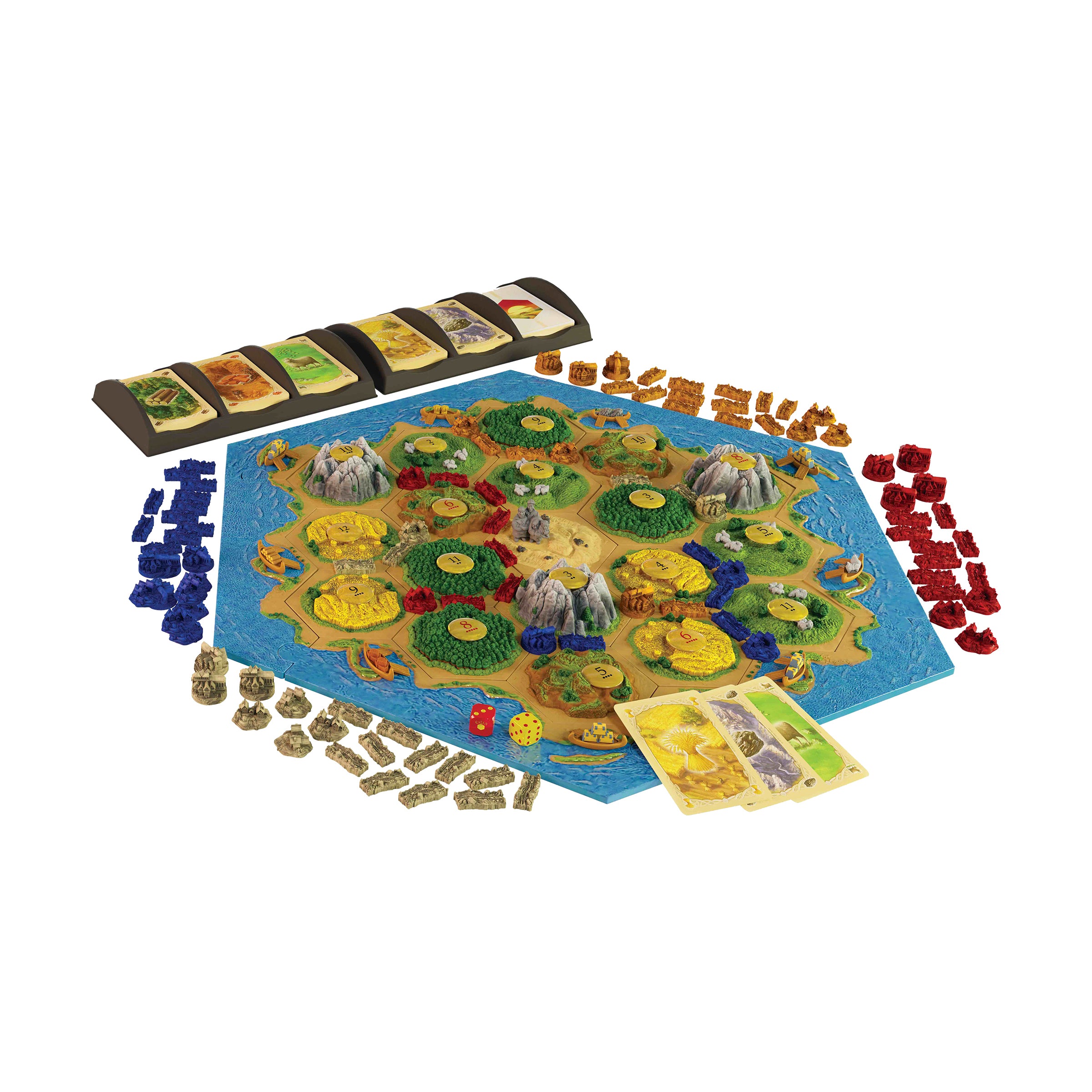 Catan 3D Edition Deluxe - Handcrafted Strategy Board Game for Family Game Night & Adult Game Evenings