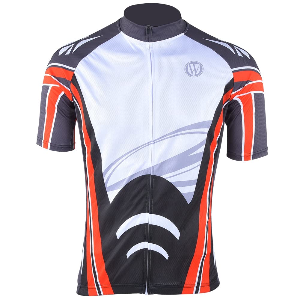 Breathable Men's Cycling Jersey - Moisture Wicking Short Sleeve Bike Shirt for Outdoor Sports & Mountain Biking | Perfect for Road Cycling, Commuting & Summer Workouts