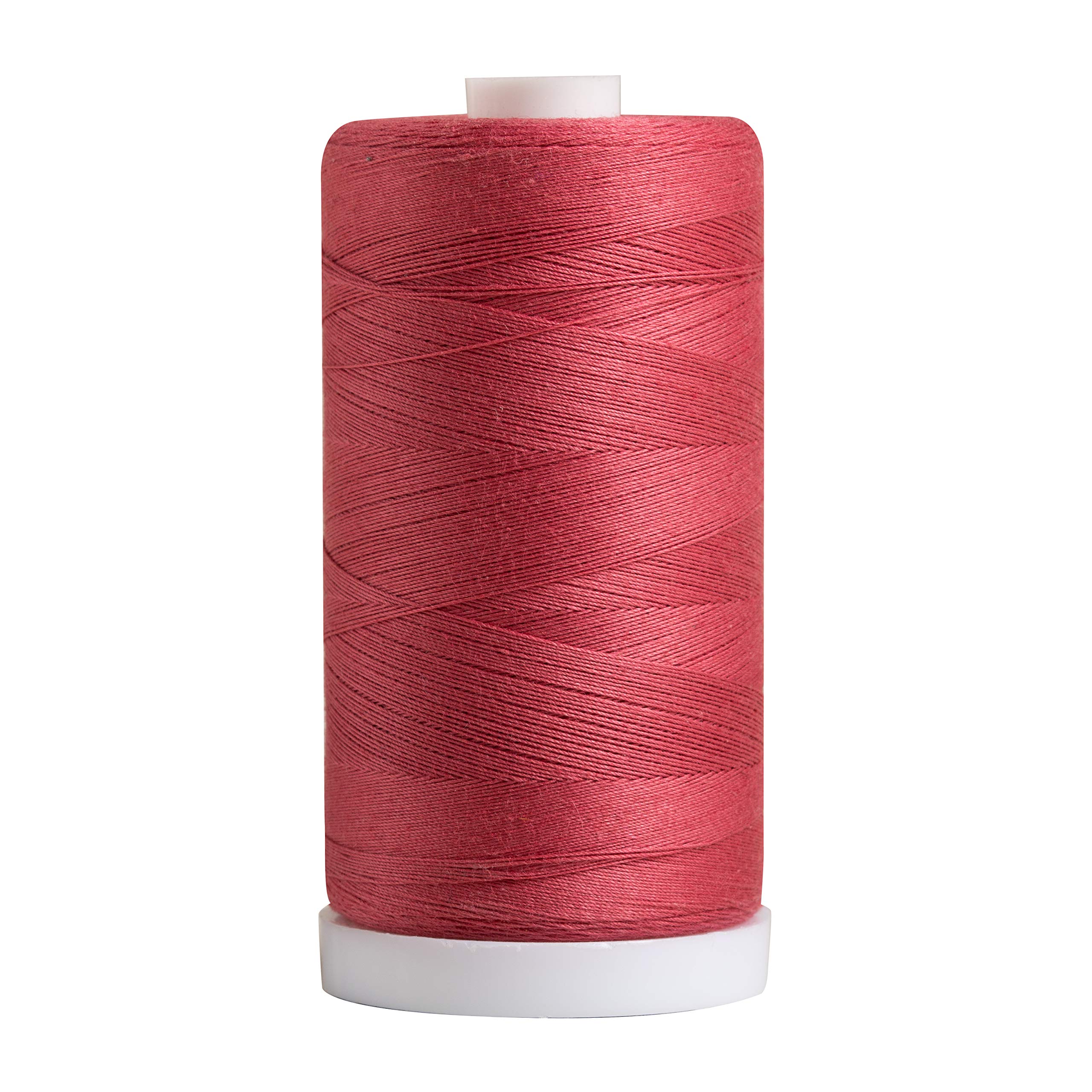Premium 100% Cotton Sewing Thread - 1200 Yard Spool in Dusty Rose for Quilting, Embroidery & Crafting | High-Quality All-Purpose Thread for Hand & Machine Sewing