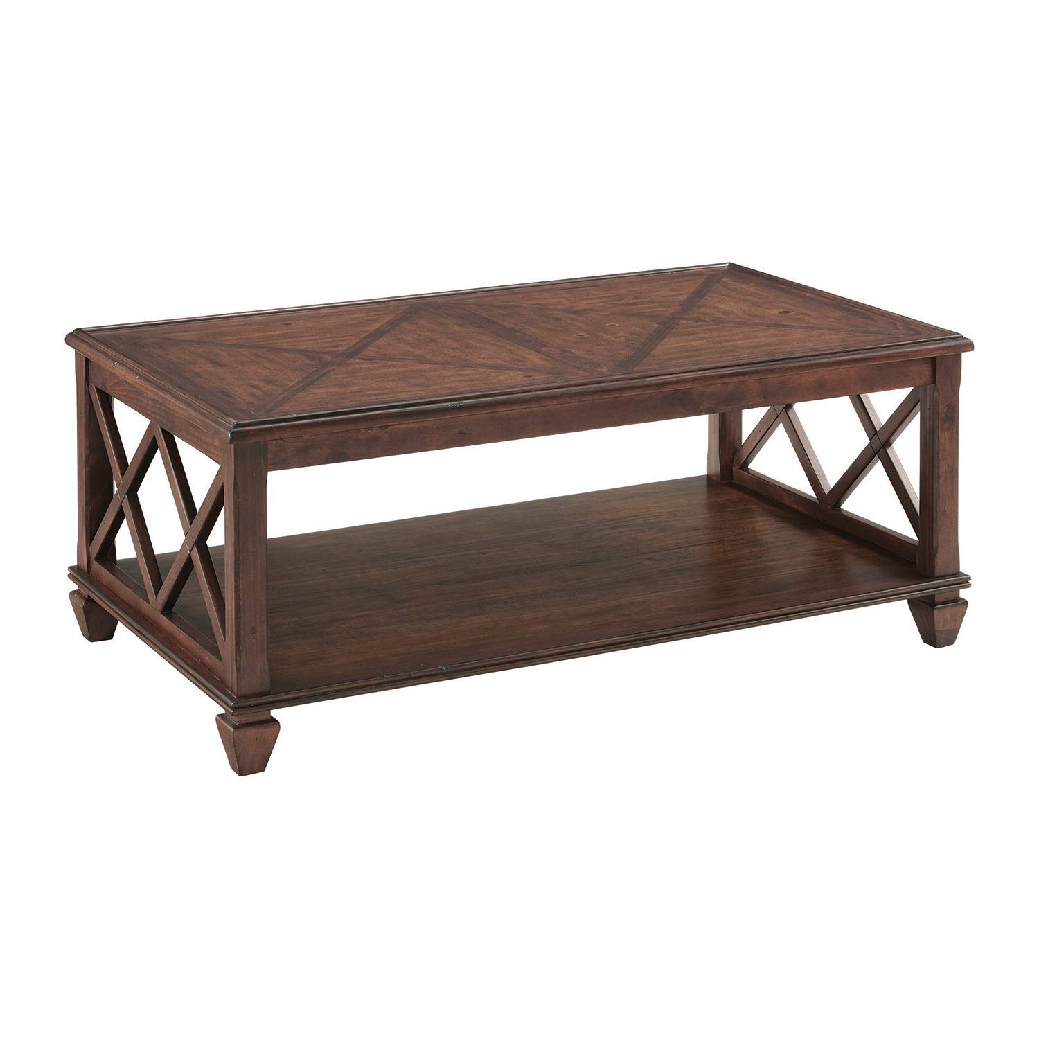 Alaterre Stockbridge 4-Piece Wood Living Room Furniture Set - 45
