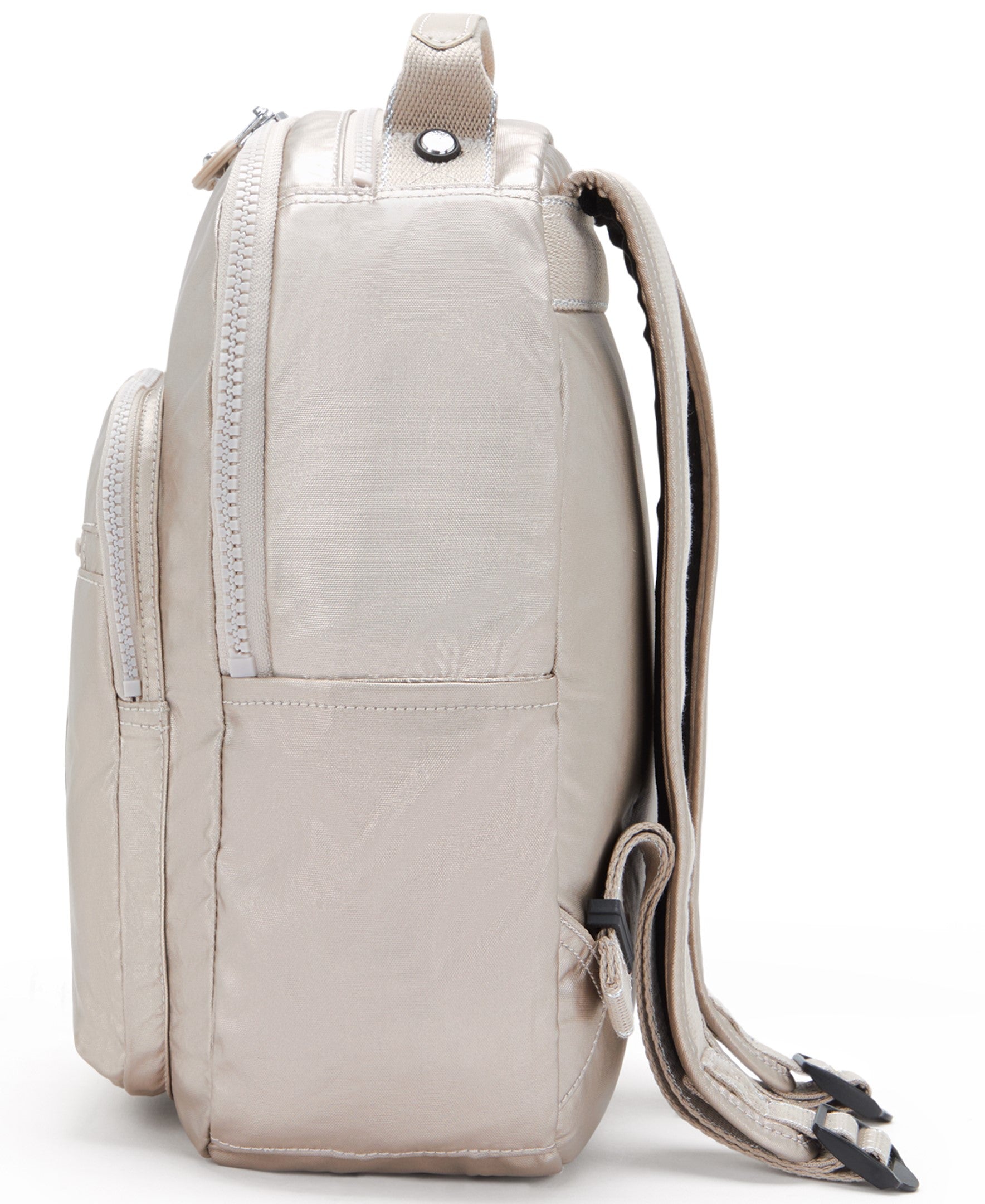Kipling Seoul Small Metallic Tablet Backpack - Lightweight Laptop Bag for Women & Men, Water-Resistant Travel Backpack for Work, School & Commuting (Metallic Glow)