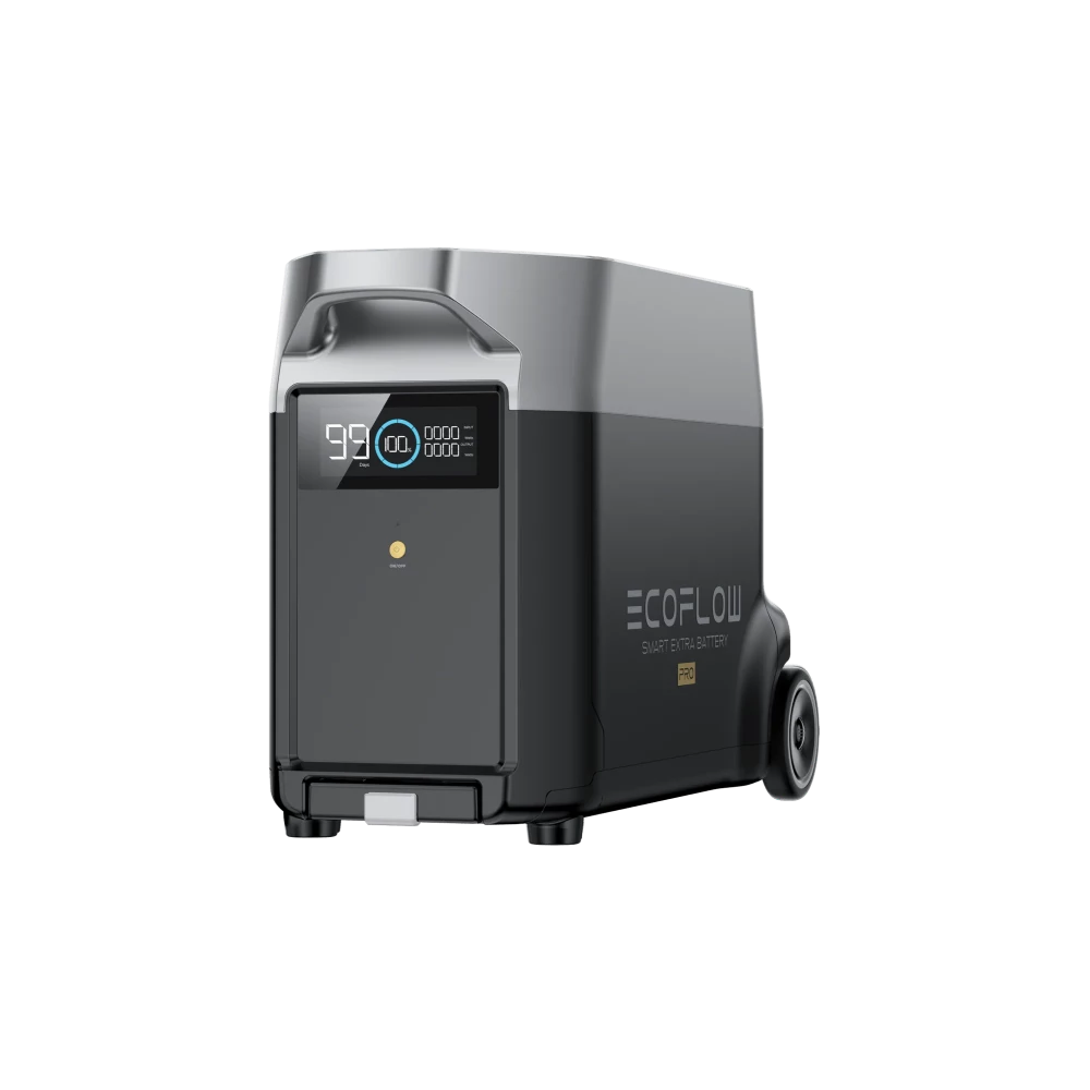 EcoFlow DELTA Pro Smart Extra Battery - 3000Wh Portable Power Station for Home Backup, Camping & Outdoor Adventures | Expandable Solar Generator for Emergency Power & Off-Grid Living
