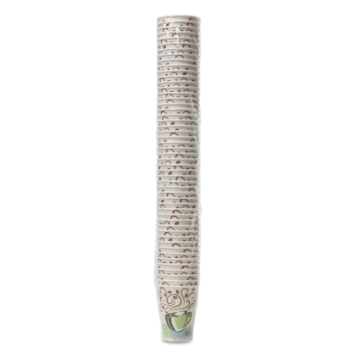 Dixie 5338CD 8oz Paper Hot Cups - Coffee Dreams Design, 1000 Count Bulk Pack - Perfect for Coffee Shops, Offices, and Catering Events