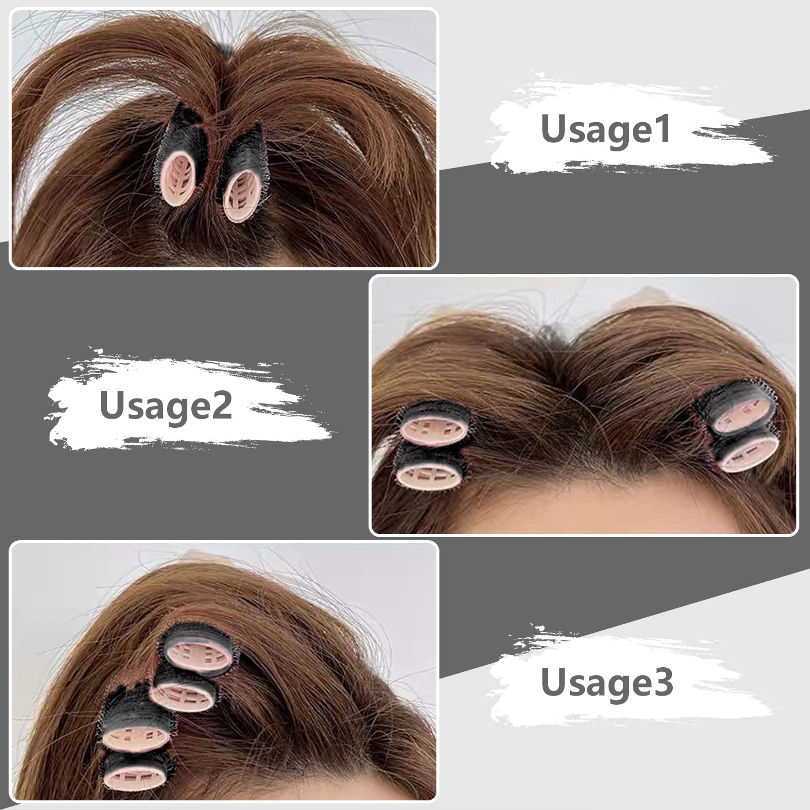 Volumizing Hair Root Clips for Women - 5PCS Black Hair Roller Clips for Natural Fluffy Volume & DIY Curling - Perfect for Home Styling, Parties, and Everyday Hair Care
