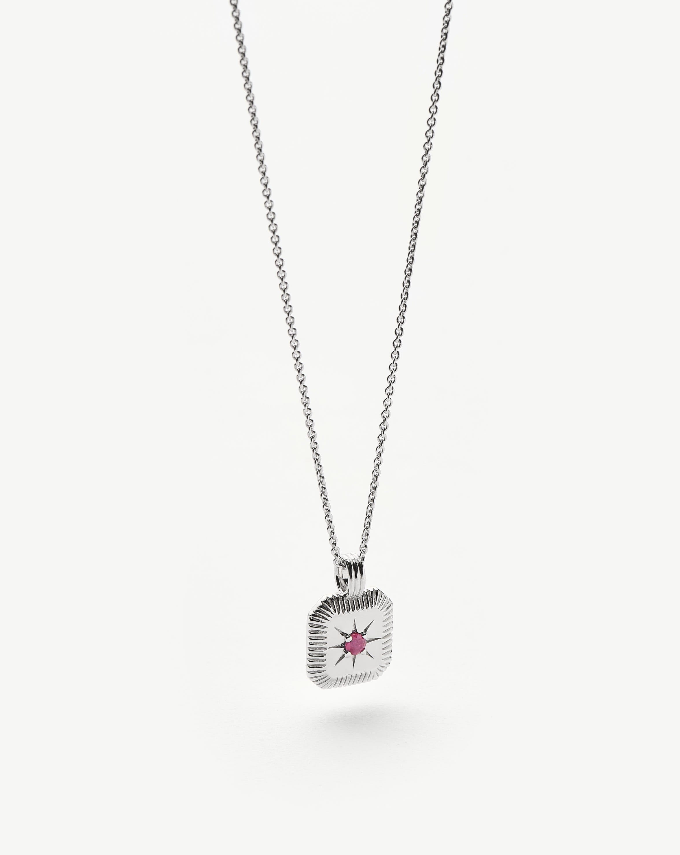 July Birthstone Necklace for Women - Genuine Ruby Pendant Jewelry Gift | Elegant & Dainty 14K Gold Plated Chain | Perfect Birthday, Anniversary & Mother's Day Present for Her | Ideal for Everyday Wear, Date Nights & Special Occasions
