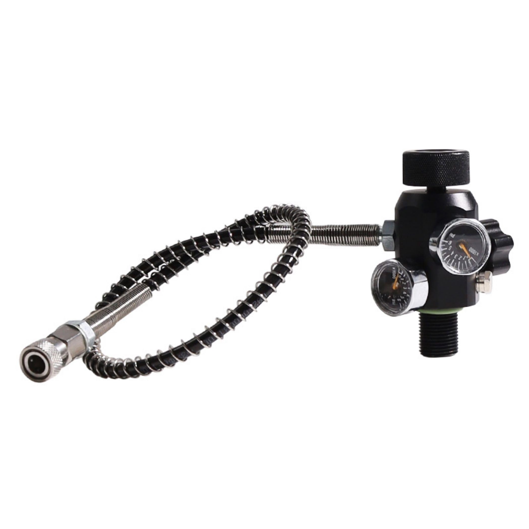 TUXING M18x1.5 Thread 4500psi Paintball Fill Station PCP Air Gun Regulator - Dual Gauge Valve with 20
