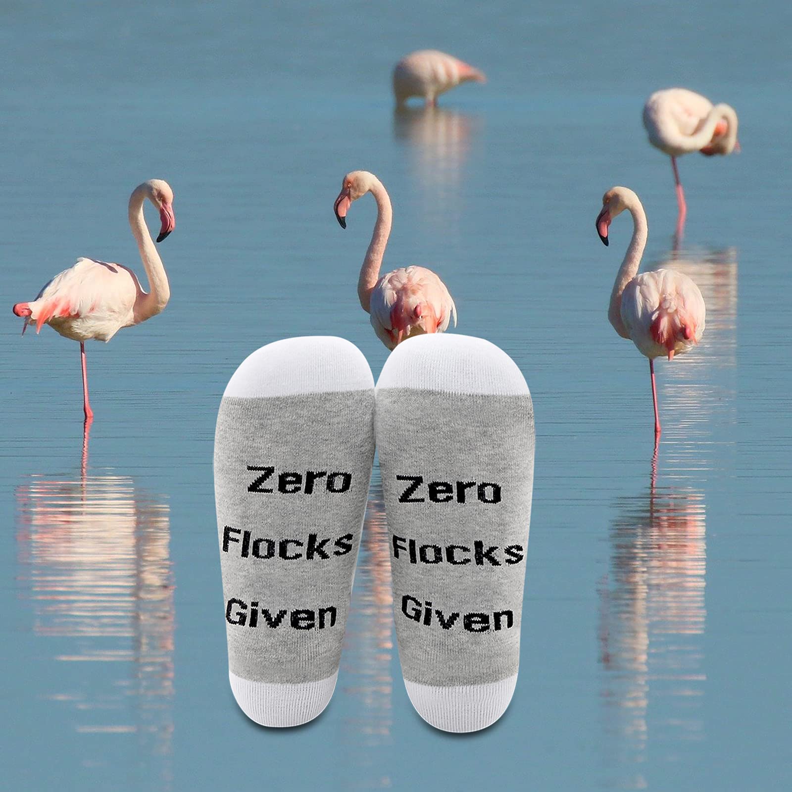 Funny Flamingo Socks for Women - Cute & Unique Birthday, Graduation Gifts for Her - Perfect for Beach, Summer & Casual Wear