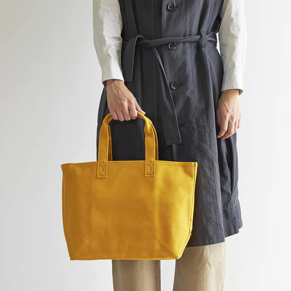 Premium Japanese Kurashiki Hampu Canvas Tote Bag - Khaki Gray - Durable & Stylish Eco-Friendly Shopper for Work, Travel & Daily Use