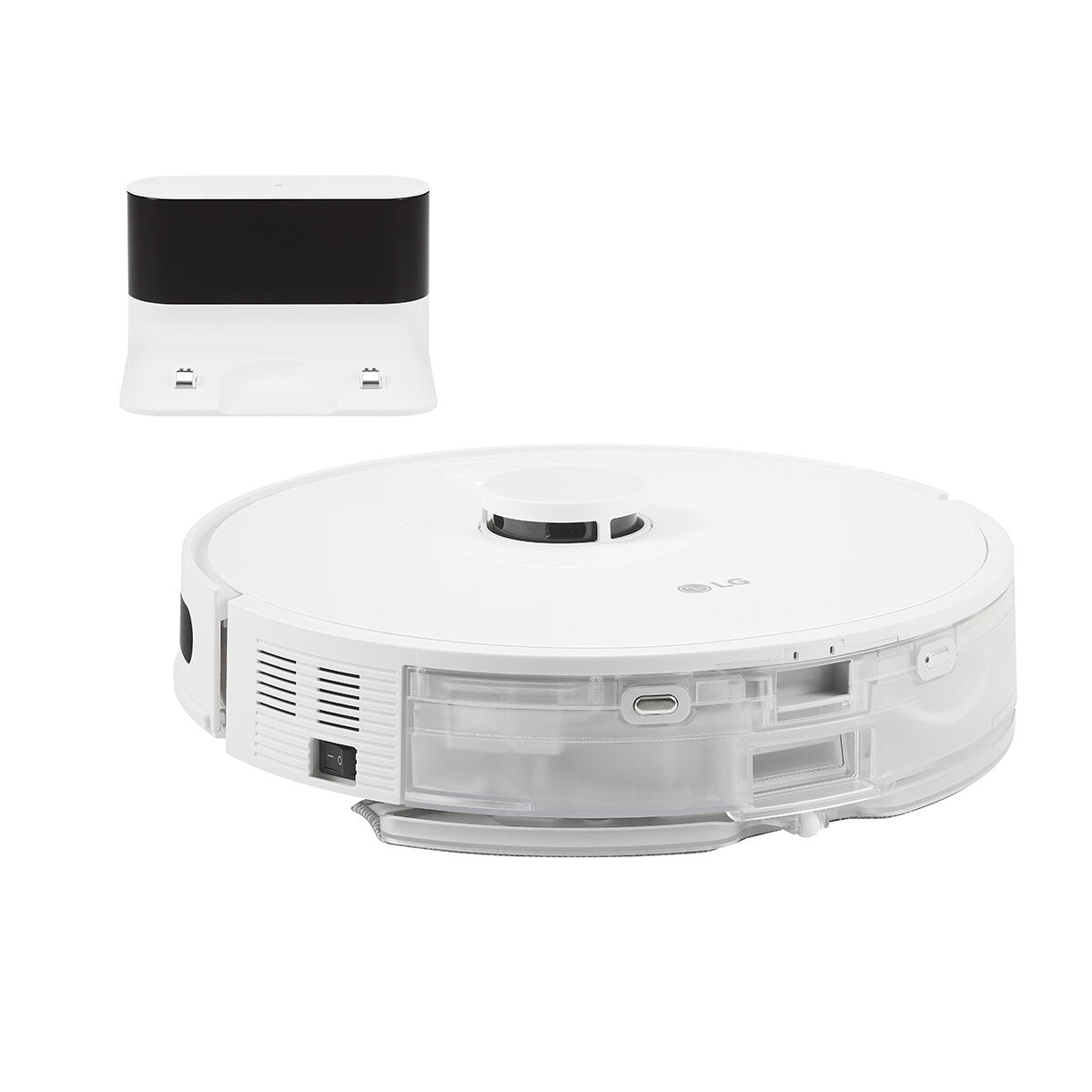 LG CordZero R5 PRO Robot Vacuum with Wet Mop - Smart Self-Charging Wi-Fi Connected for Hardwood Floors & Carpets - Perfect for Pet Hair & Daily Home Cleaning