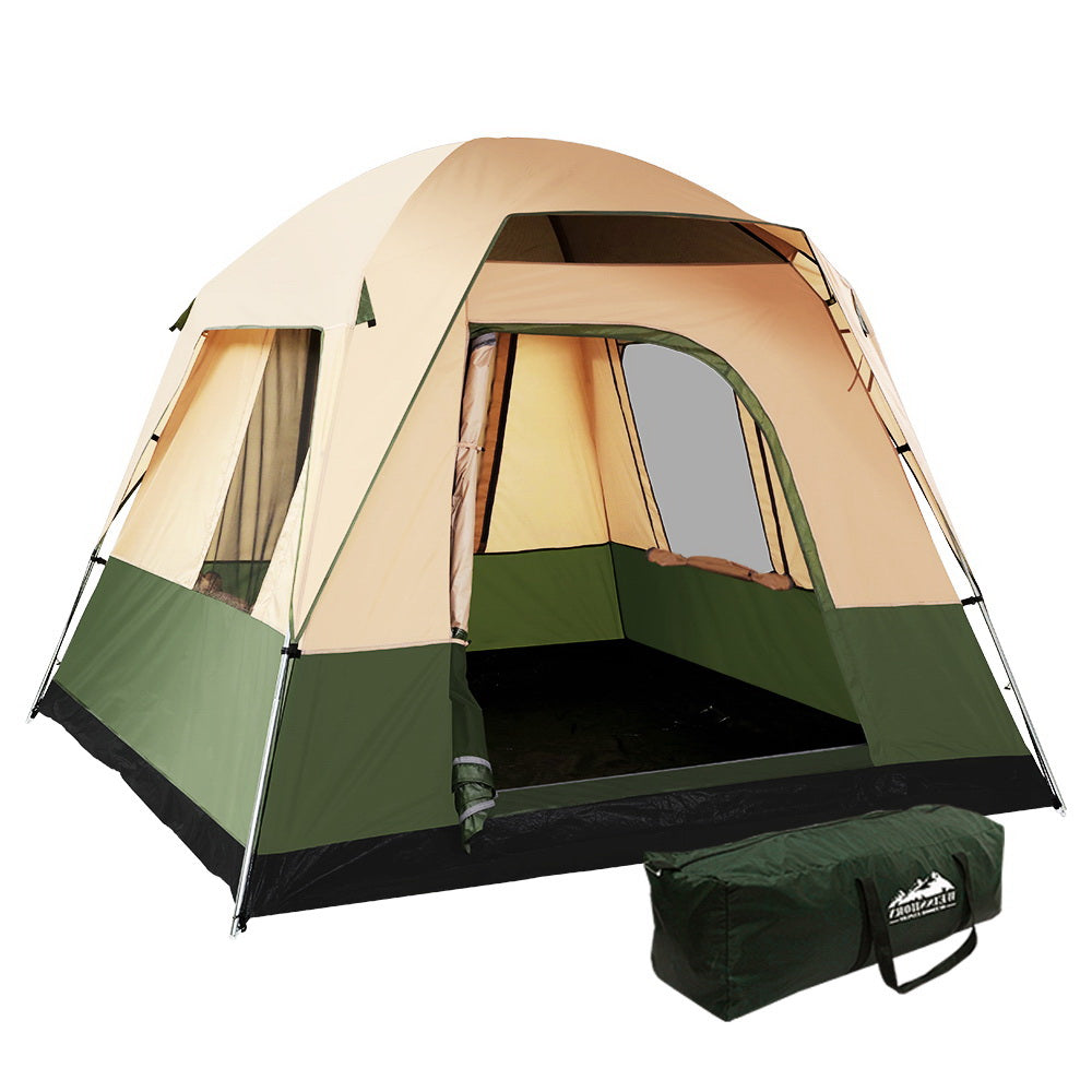 Weisshorn 4-Person Family Camping Tent - Lightweight Waterproof Hiking & Beach Tent for Outdoor Adventures - Perfect for Camping, Backpacking, and Beach Trips