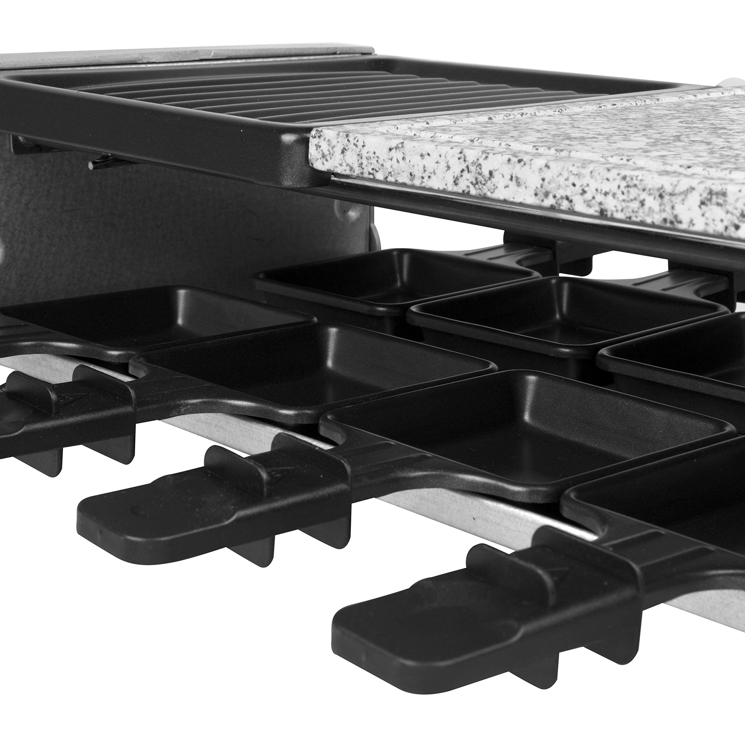 Electric Raclette Grill with Nonstick Plate & Cooking Stone - Indoor Smokeless Korean BBQ Grill for 8 People - Melt Cheese, Cook Meat & Veggies - Perfect for Home Dinner Parties & Family Gatherings