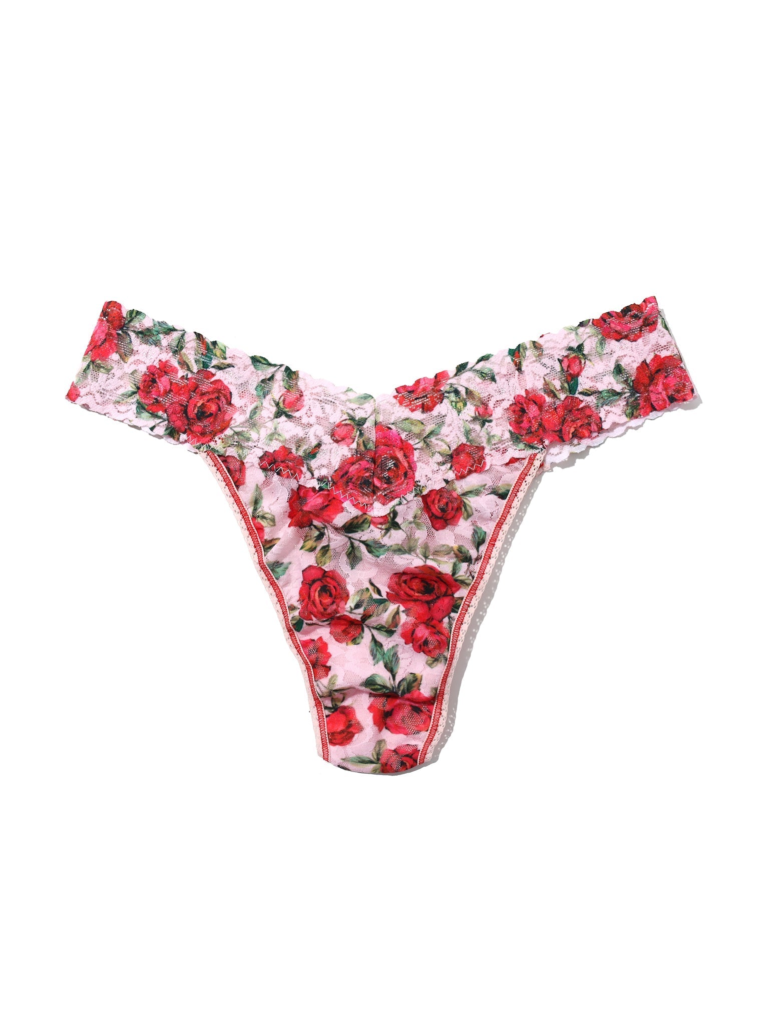 Printed Signature Lace® Original Rise Thong - Soft Comfortable Women's Underwear for Everyday Wear & Special Occasions