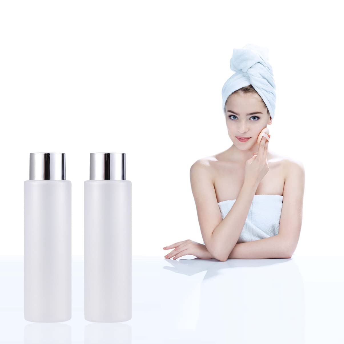 OSALADI 4-Pack Refillable Toner Bottles & Travel Containers - Leak-Proof Emulsion Bottles for Shampoo, Skincare, Hydrosol & Toiletries | Perfect for Air Travel, Gym, Vacation & Daily Beauty Routine