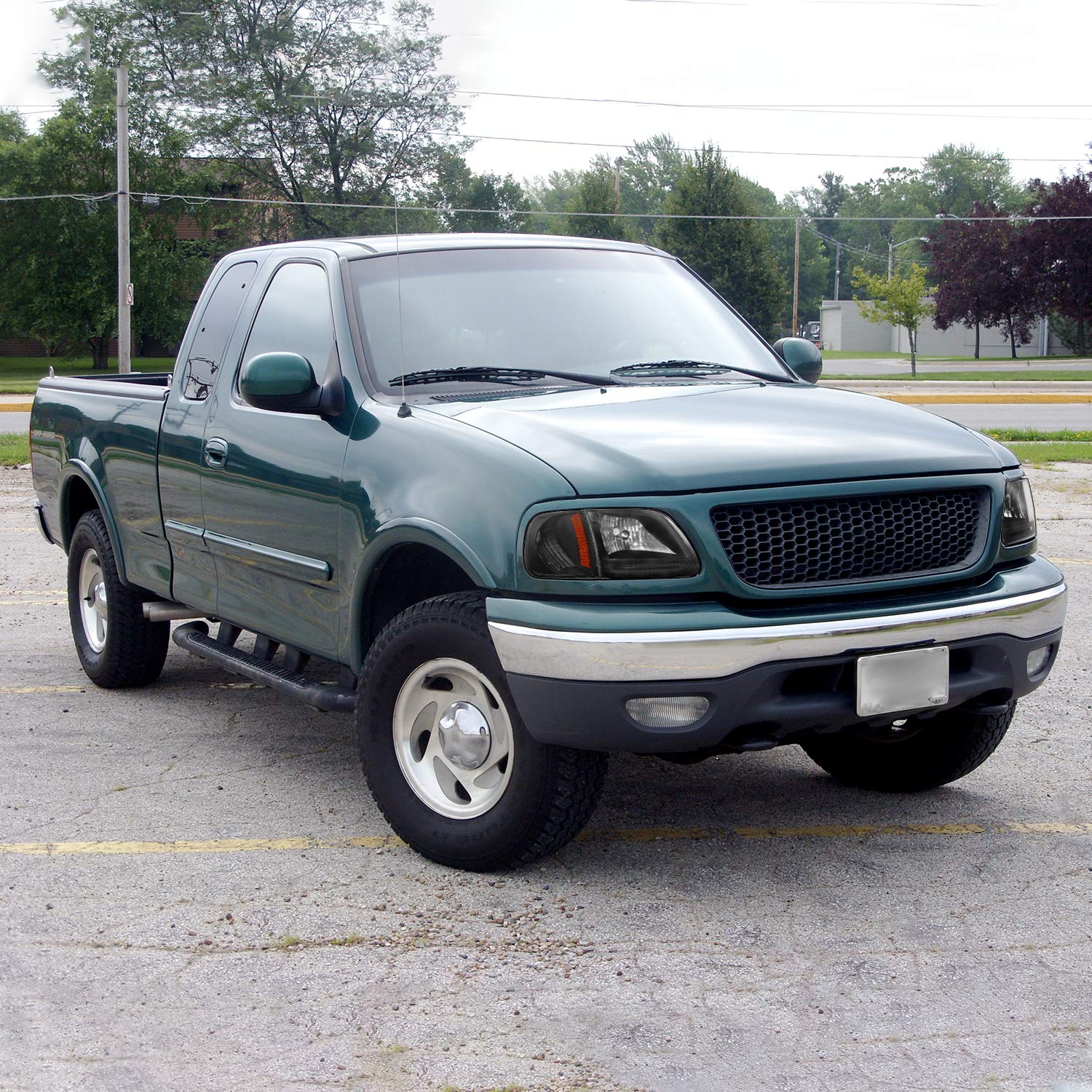 Spec-D Tuning LED Headlights & Corner Lights Turn Signal Lamp Pair - Compatible with 1997-2003 Ford F150 (Left & Right) - Upgrade Your Truck Lighting for Night Driving & Off-Road Adventures