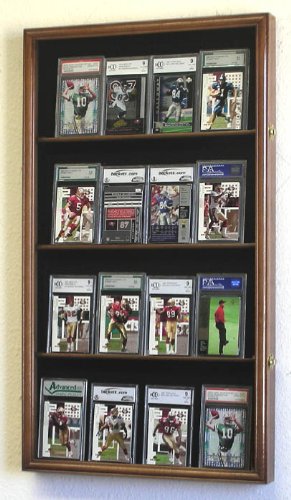 Professional Graded Sports & Collectible Card Display Case - UV Protection & Lockable Cabinet for Trading Cards, PSA Slabs - Perfect for Home, Office, or Store Showcase