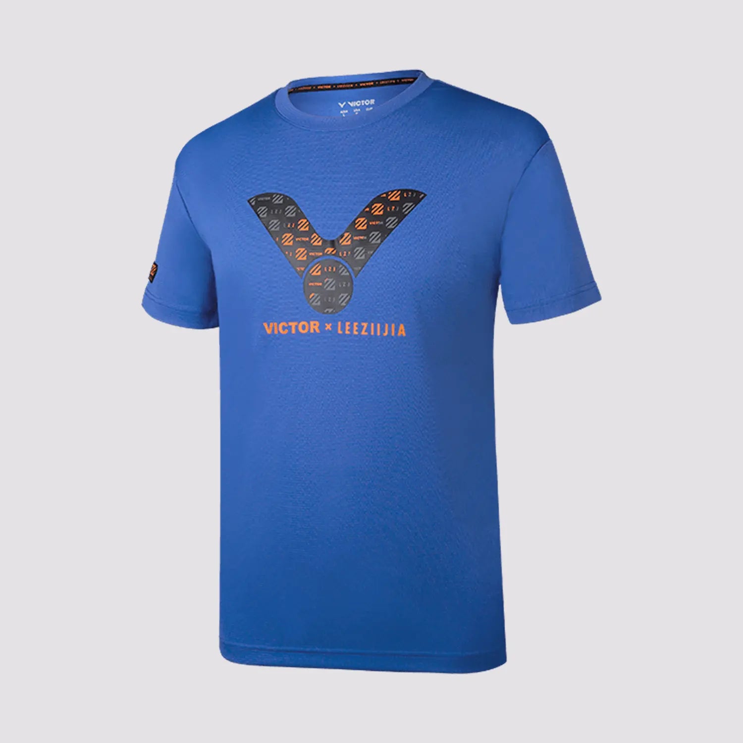 Victor x LZJ Men's Casual Short Sleeve T-Shirt - LZJ302F (Blue) - Perfect for Streetwear, Gym & Everyday Wear