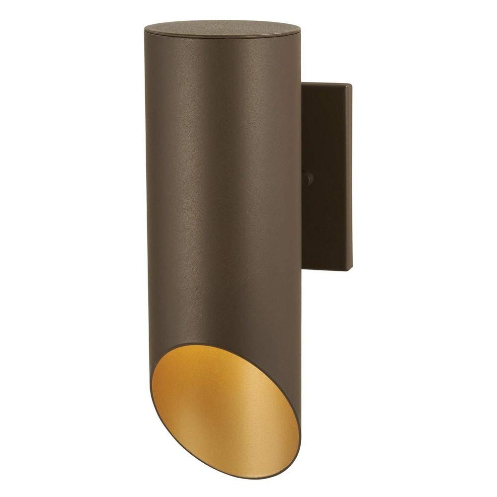 Minka Lavery 72611-287G Modern Outdoor Wall Light - Bronze Slope Exterior Wall Lantern, 1-Light 60W Weatherproof Fixture for Porch, Patio & Entryway Lighting