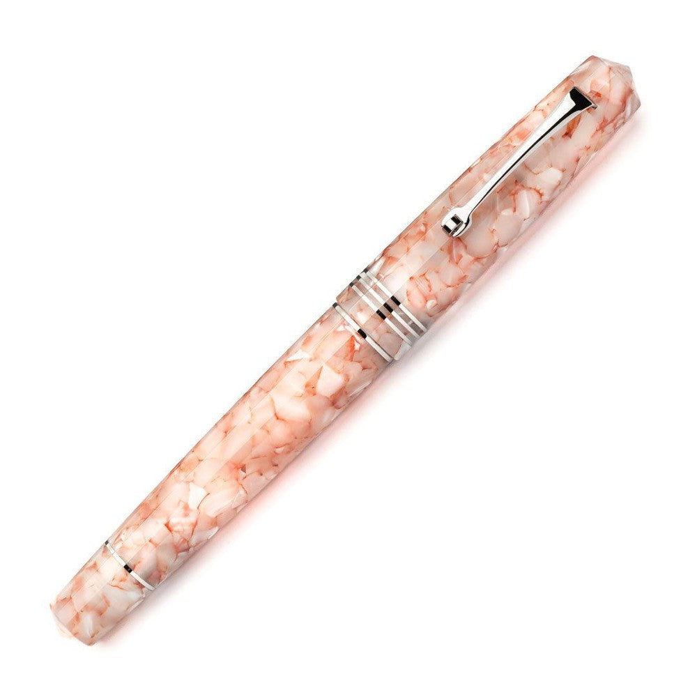 Leonardo Momento Zero Fountain Pen - Stainless Steel Nib, Angel Skin Resin - Premium Writing Instrument for Calligraphy, Journaling & Gifts