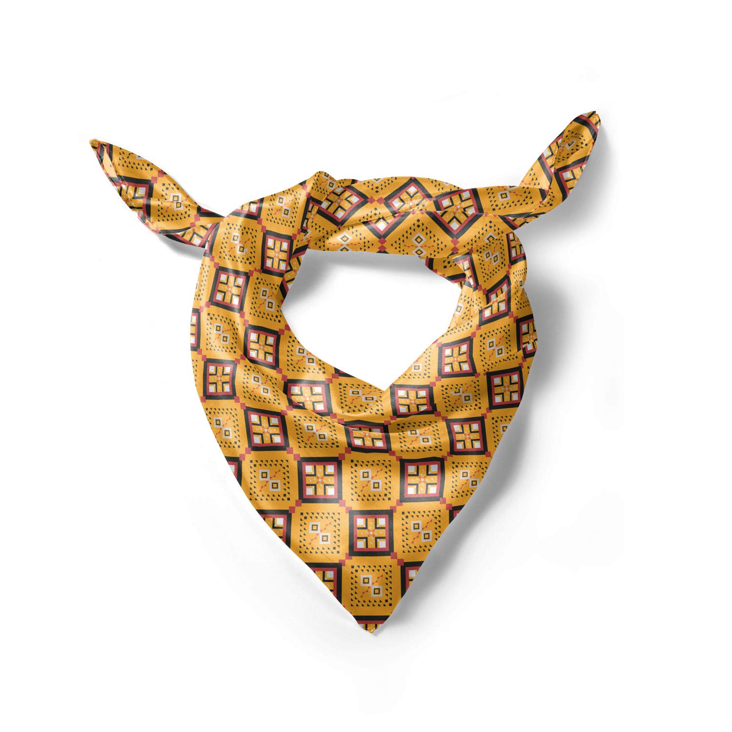 Ambesonne African Print Hair Scarf - Stylish Head Wrap with Tile Pattern for Women - Perfect for Braids, Dreadlocks & Natural Hair Protection