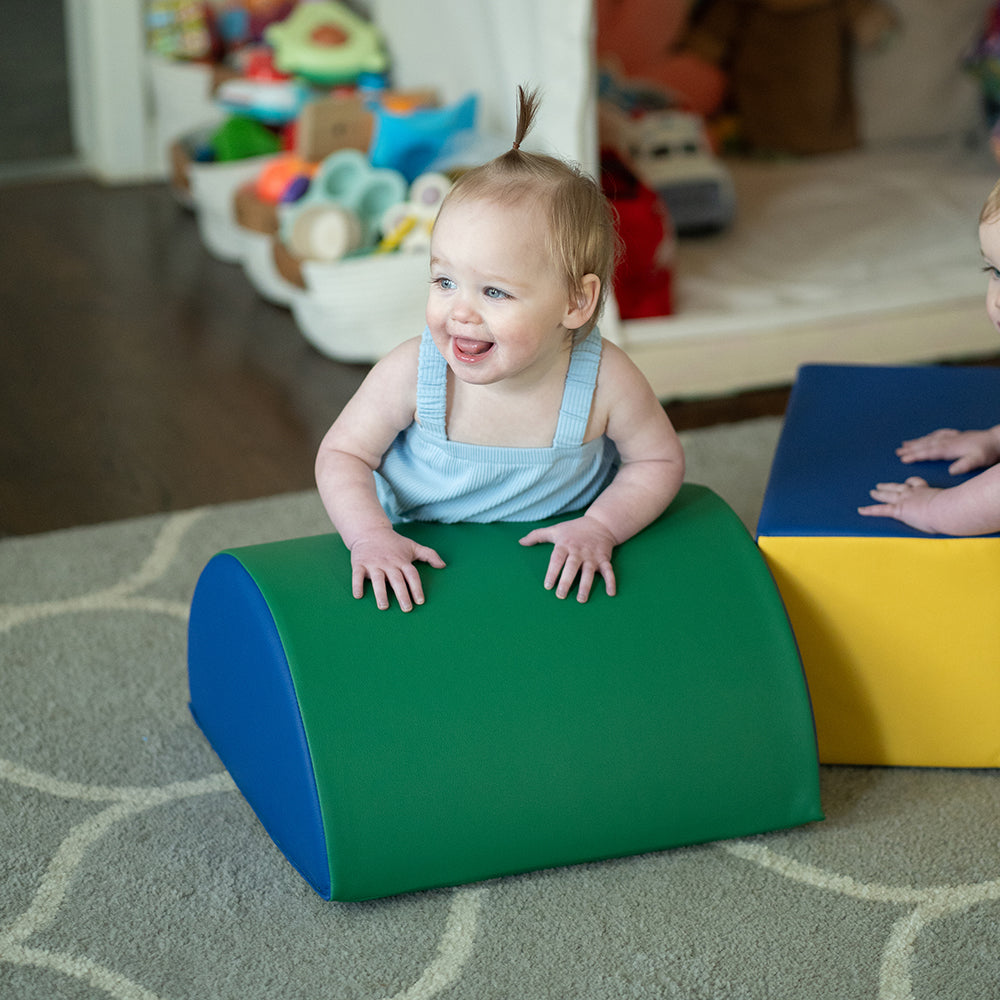 5-Piece Lightweight Vinyl Soft Play Mats for Toddlers - Safe Floor Cushion for Crawling, Learning & Playtime - Perfect for Nursery, Daycare & Playroom