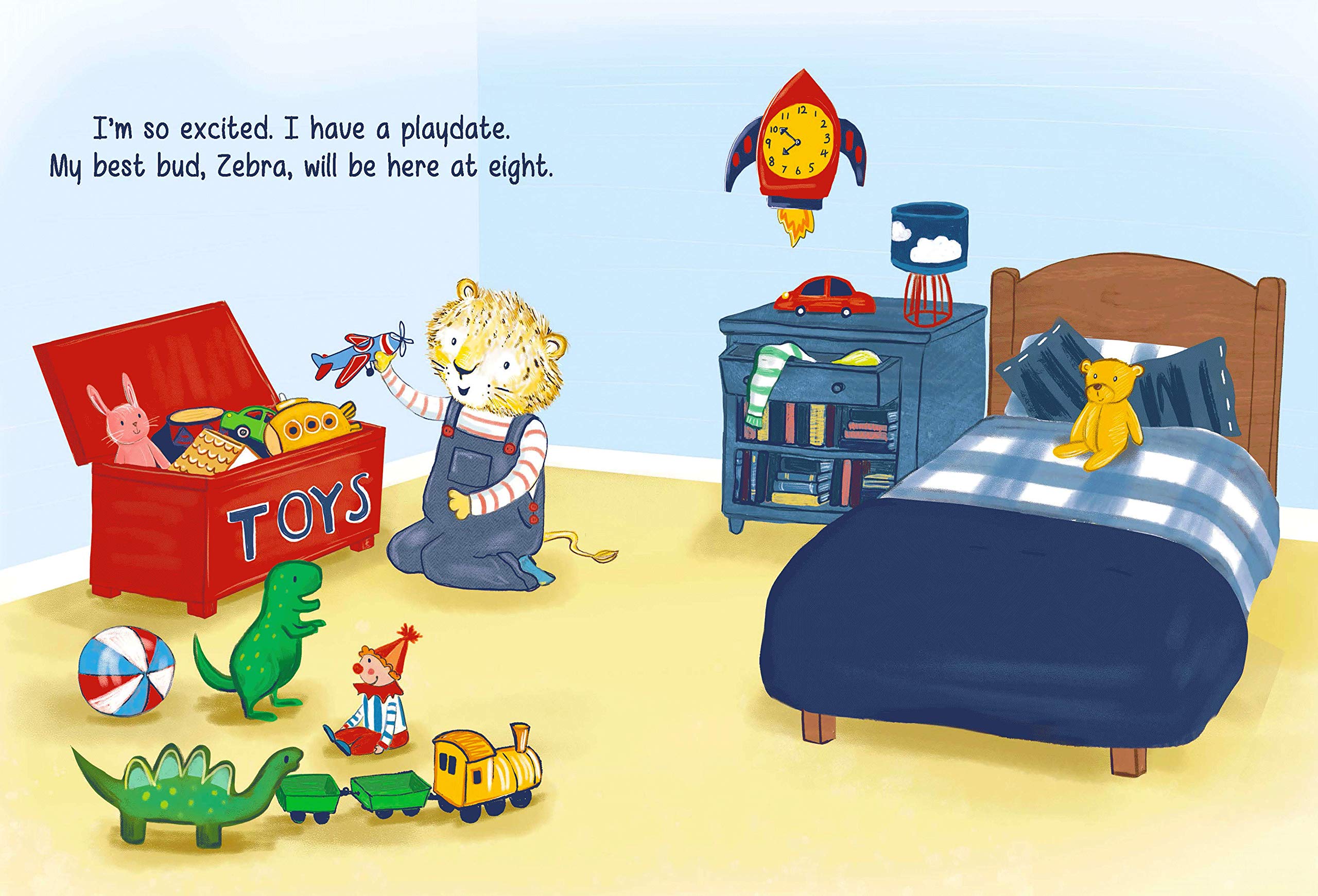 Playdate for Lion - Children's Kindness & Sharing Board Book - Padded Storybook for Toddlers | Perfect for Bedtime Reading & Early Social Skills Development