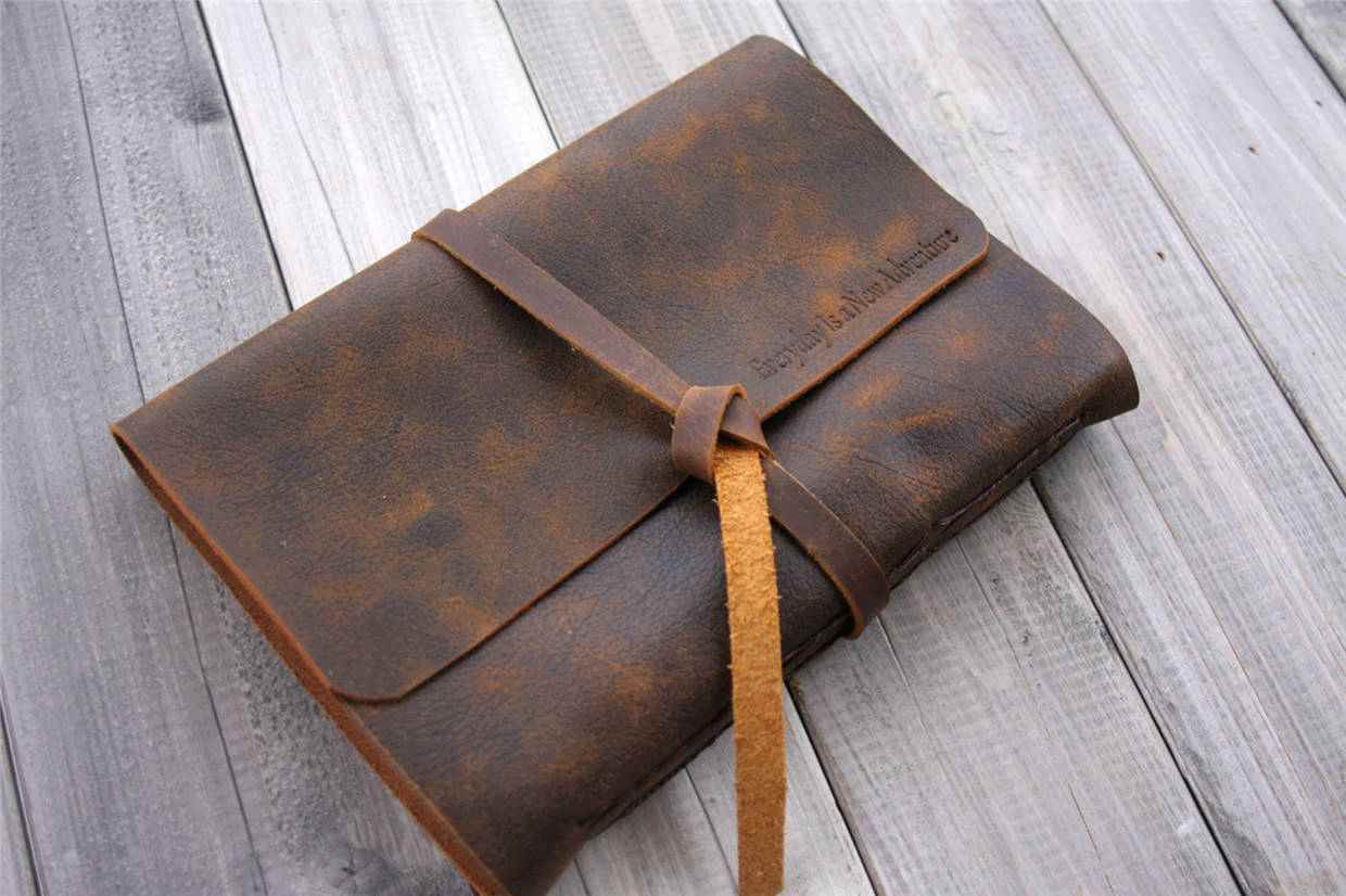 Premium Brown Leather Bound Sketchbook - A5 Size, 120 GSM Thick Paper, Blank Pages for Drawing, Journaling & Note Taking - Perfect for Artists, Writers & Students - Ideal Gift for Creative Minds