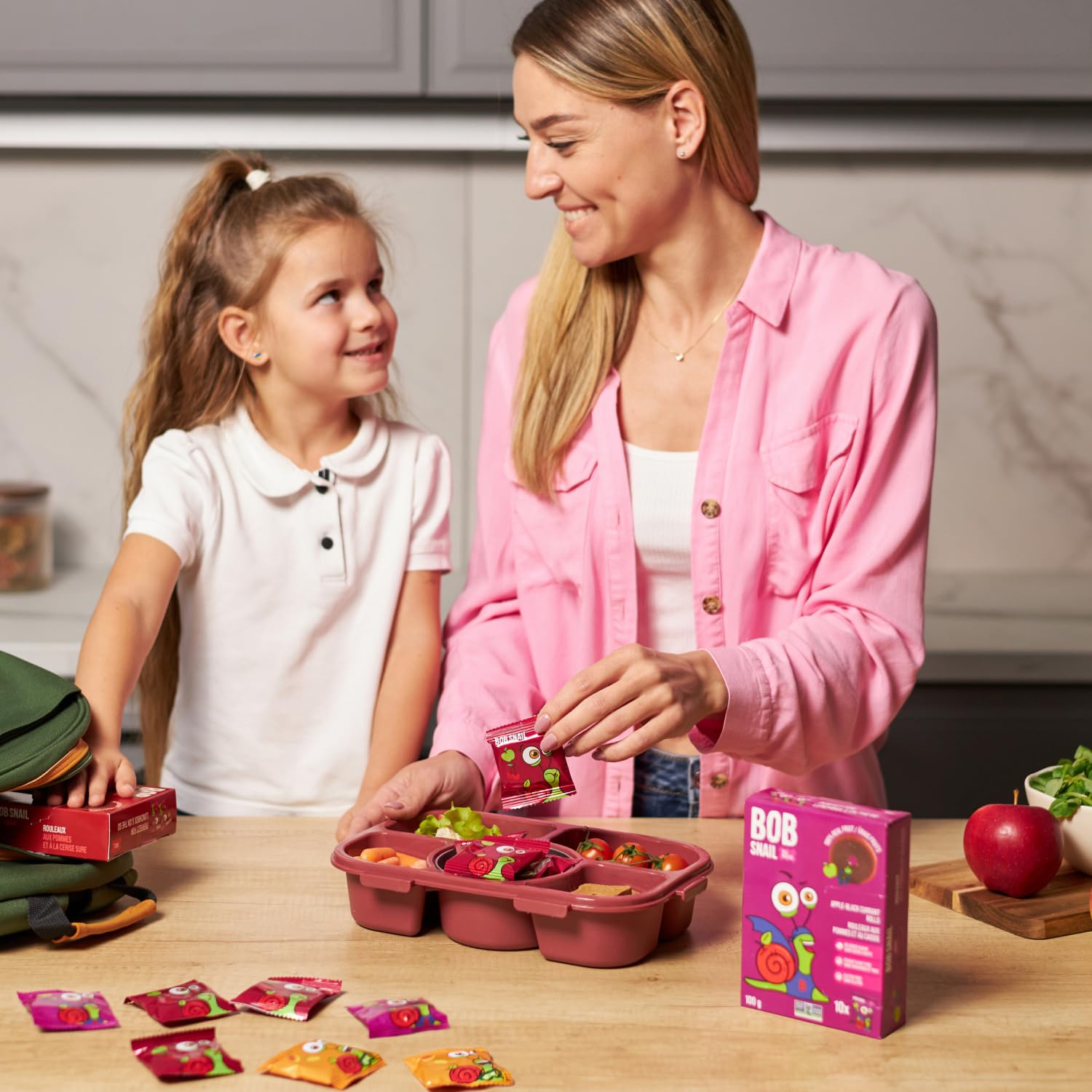 Bob Snail Healthy Snacks Sweet & Sour Fruit Rolls - All Natural Dried Mango, Sour Cherry & Blackcurrant Candy | Nut Free, No Added Sugar Kids Snacks | 80-Piece Family Pack (800g) | Perfect for Lunchboxes, Birthday Parties & On-the-Go Treats