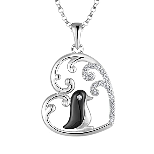 06-Silver penguin necklace