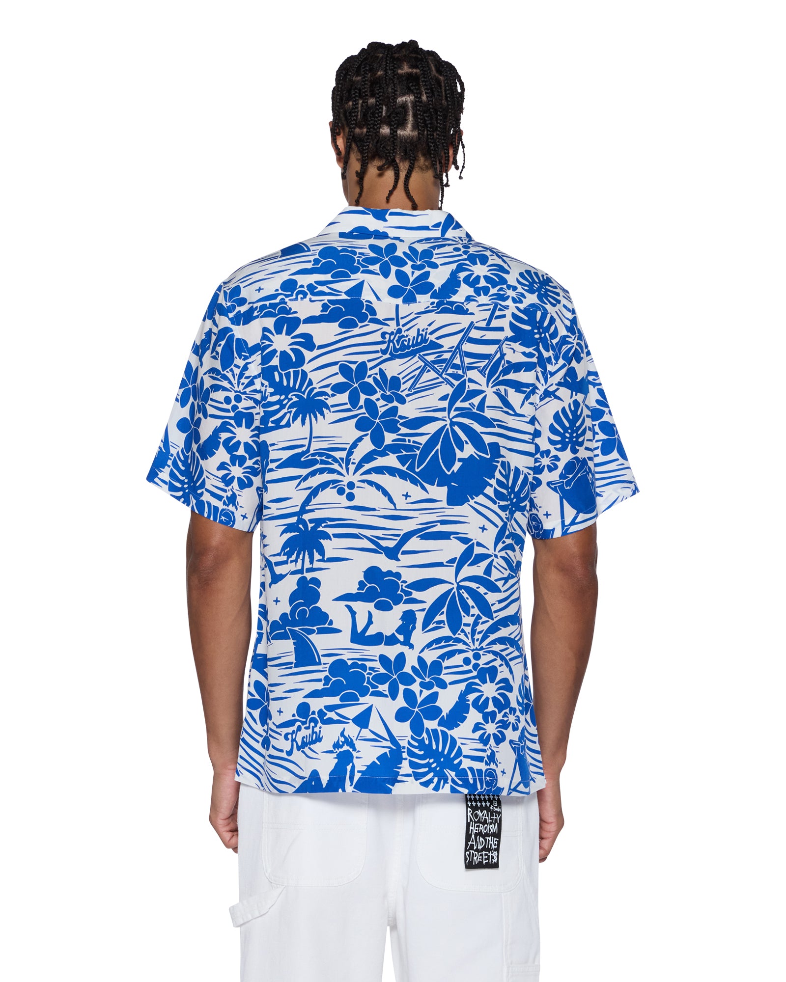 Lagoon SS Resort Shirt for Men - Light Blue Hawaiian Casual Shirt for Beach Vacation, Summer Party & Tropical Getaway