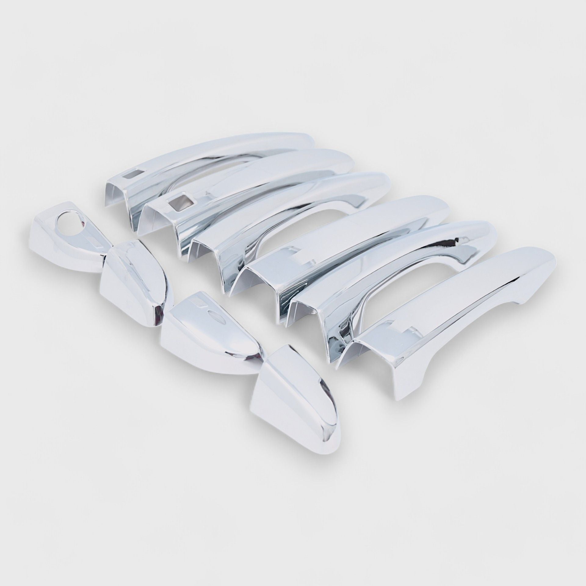 Chrome Door Handle Cover with or without Smart Key - DH297 | Secure & Stylish Upgrade for Home & Office Doors