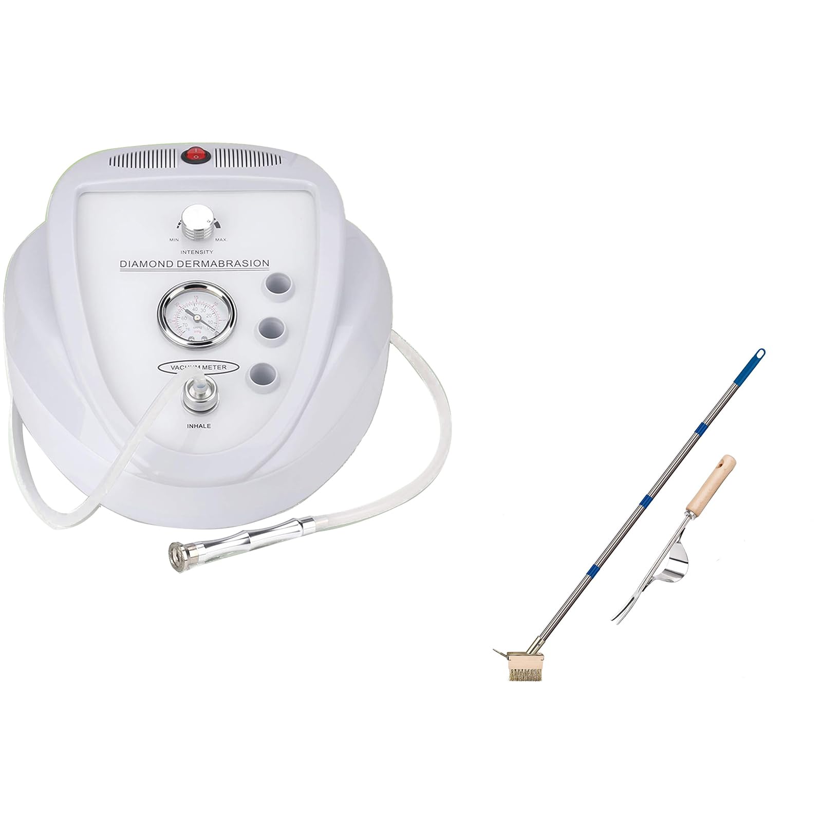 Professional Diamond Microdermabrasion Machine for Face & Body - Advanced Skin Exfoliator with Crack Weeder Tool - Perfect for At-Home Spa Treatments & Acne Scar Removal