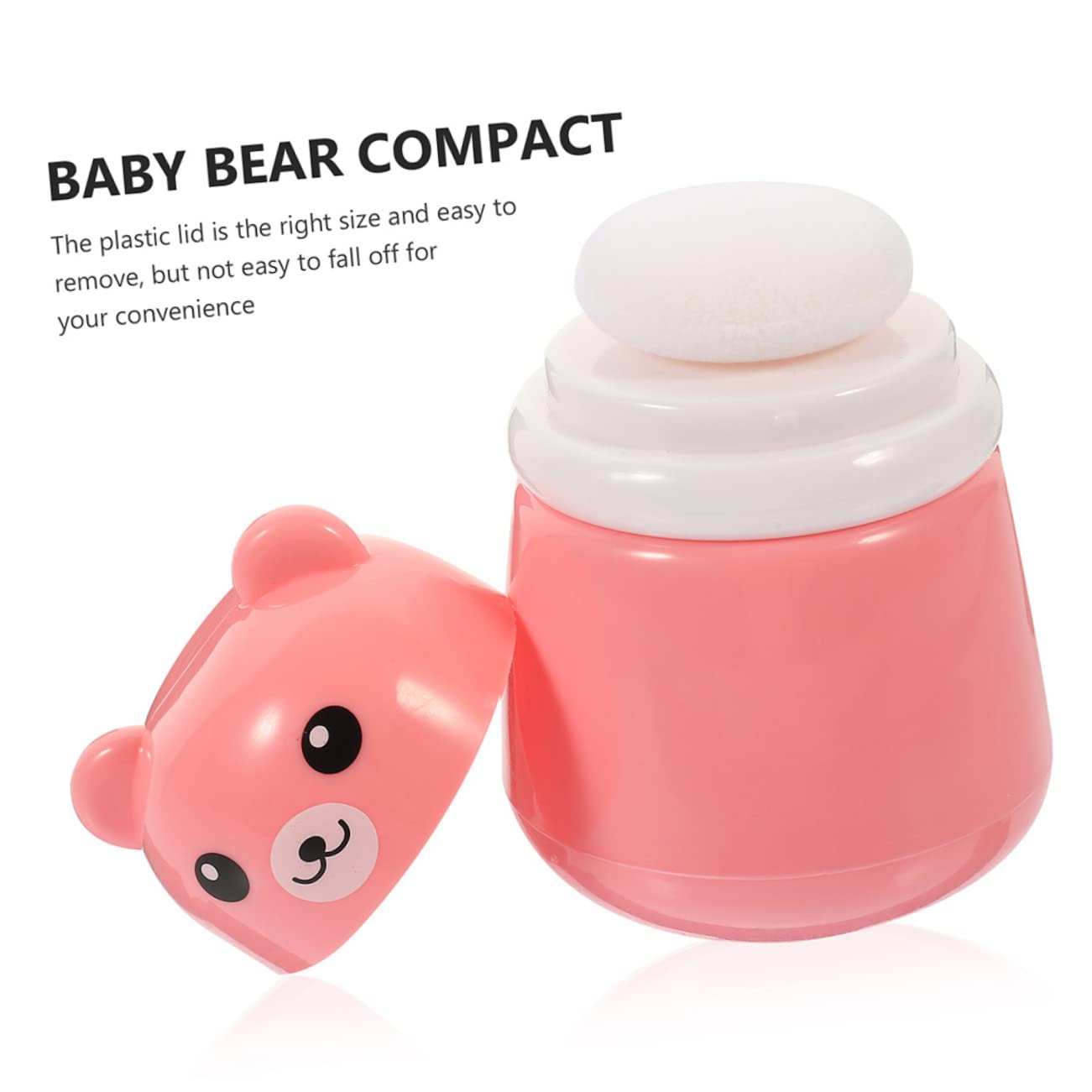 Kichvoe 2-Pack Baby Powder Dispenser with Puff - Portable Travel Loose Powder Container for Newborns & Makeup - Ideal for Diaper Bags, On-the-Go Touch Ups & Travel Essentials