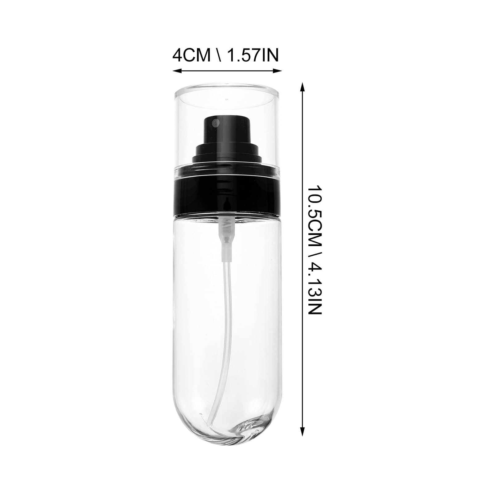 Beaupretty 60ml Fine Mist Spray Bottles - 4 Pack Empty Refillable Travel Size Spray Bottles for Perfume, Essential Oils, Liquids | Portable Cosmetic & Beauty Sprayer for Home, Travel, Gym, Salon Use
