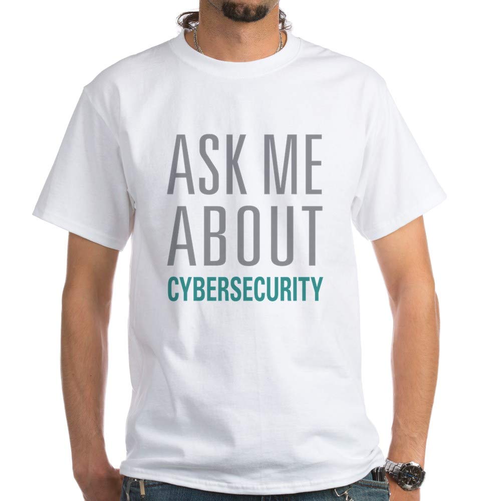 Cybersecurity T-Shirt - 100% Cotton Comfortable White Tee for IT Professionals & Tech Enthusiasts | Perfect for Hackathons, Conferences & Casual Wear