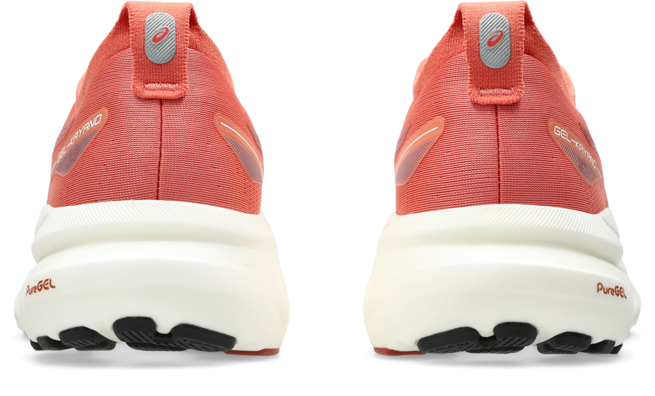 ASICS Women's GEL-Kayano 31 Running Shoes - Desert Red/White - Premium Cushioning for Long-Distance Running & Marathon Training