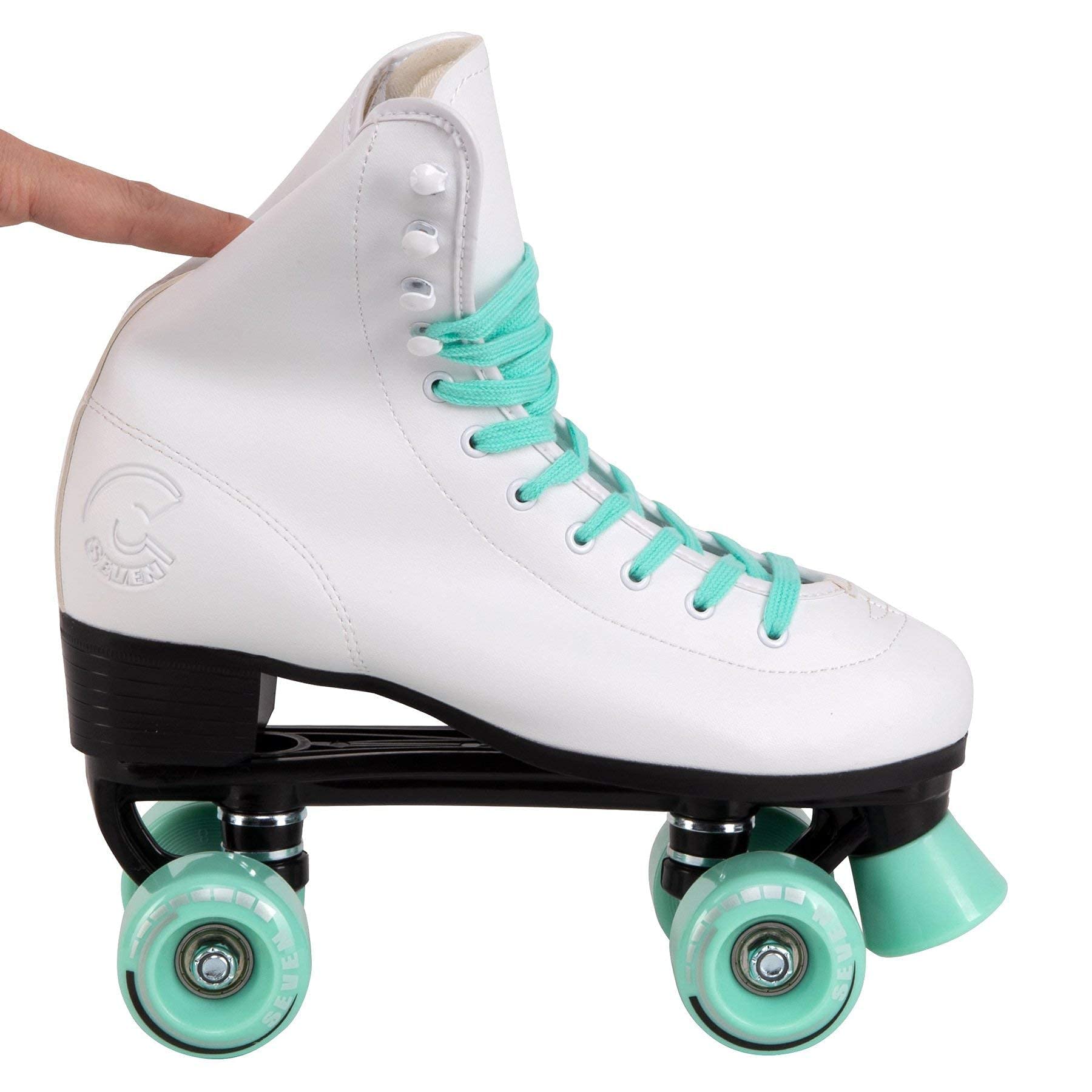 C7 Skates Retro Quad Roller Skates for Outdoor & Rink Skating