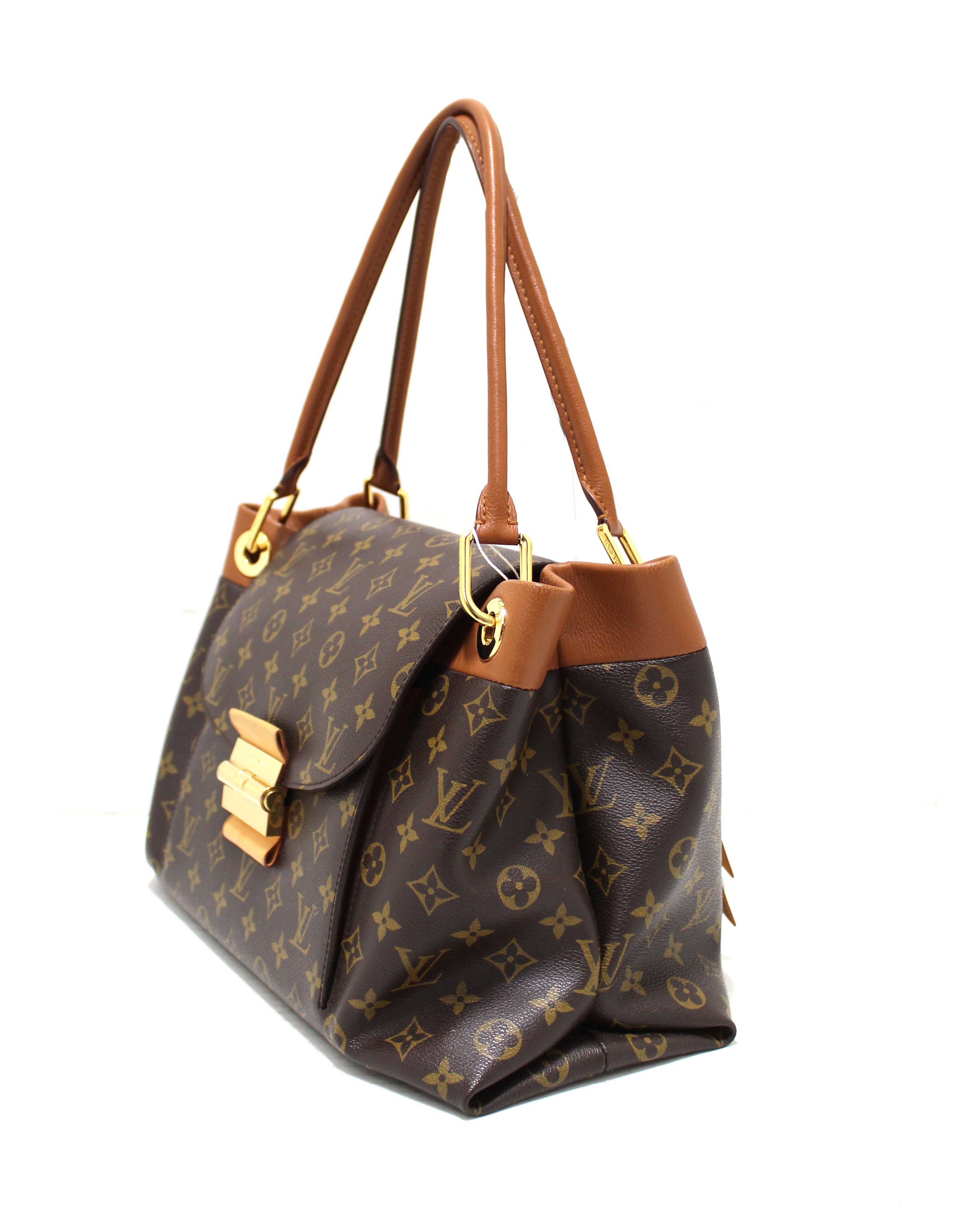 Authentic Louis Vuitton Classic Monogram Olympe Shoulder Bag in Camel Brown - Perfect for Work, Travel & Everyday Luxury Fashion Accessory